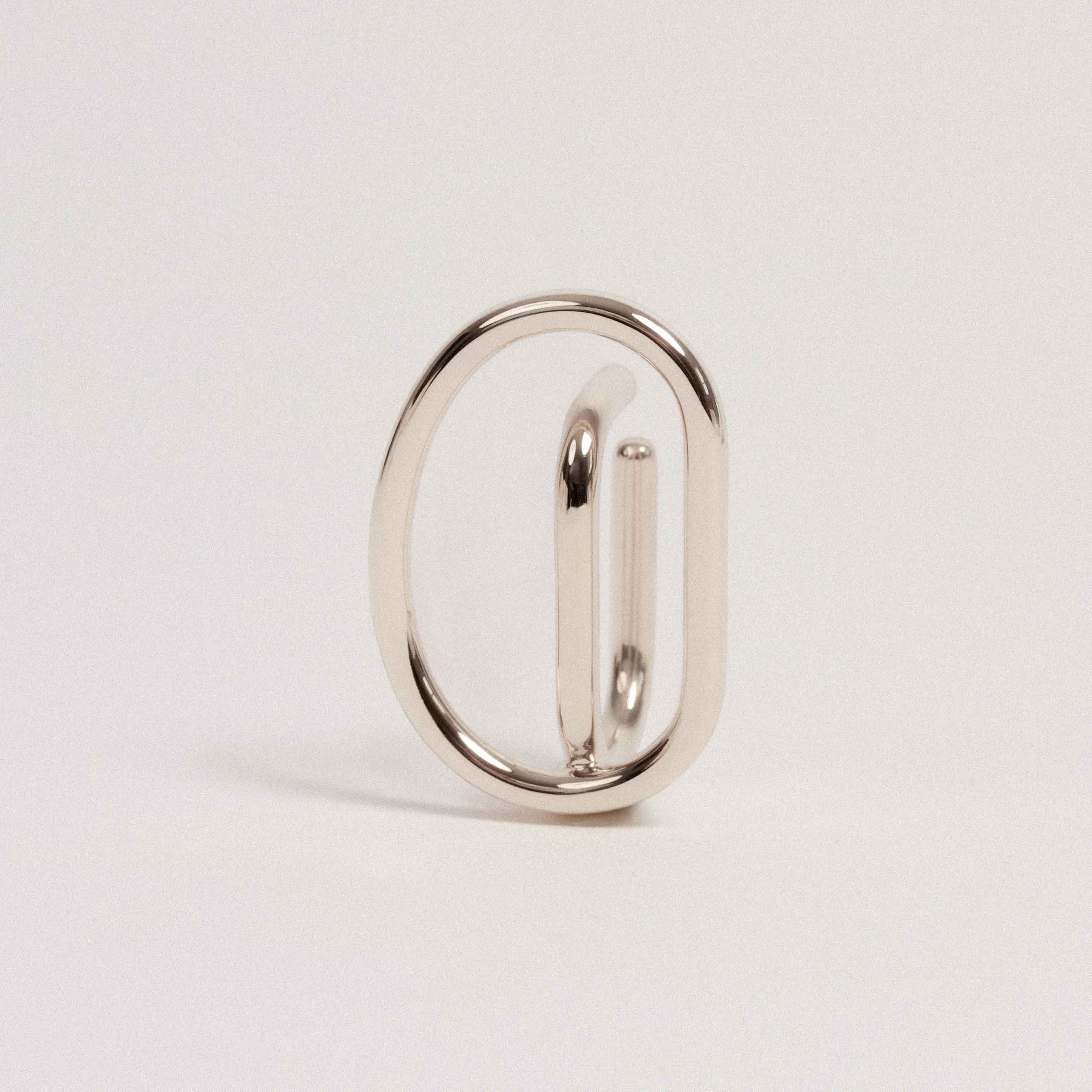 Earcuff droit ajustable, argent recyclé MAYRENA Argent