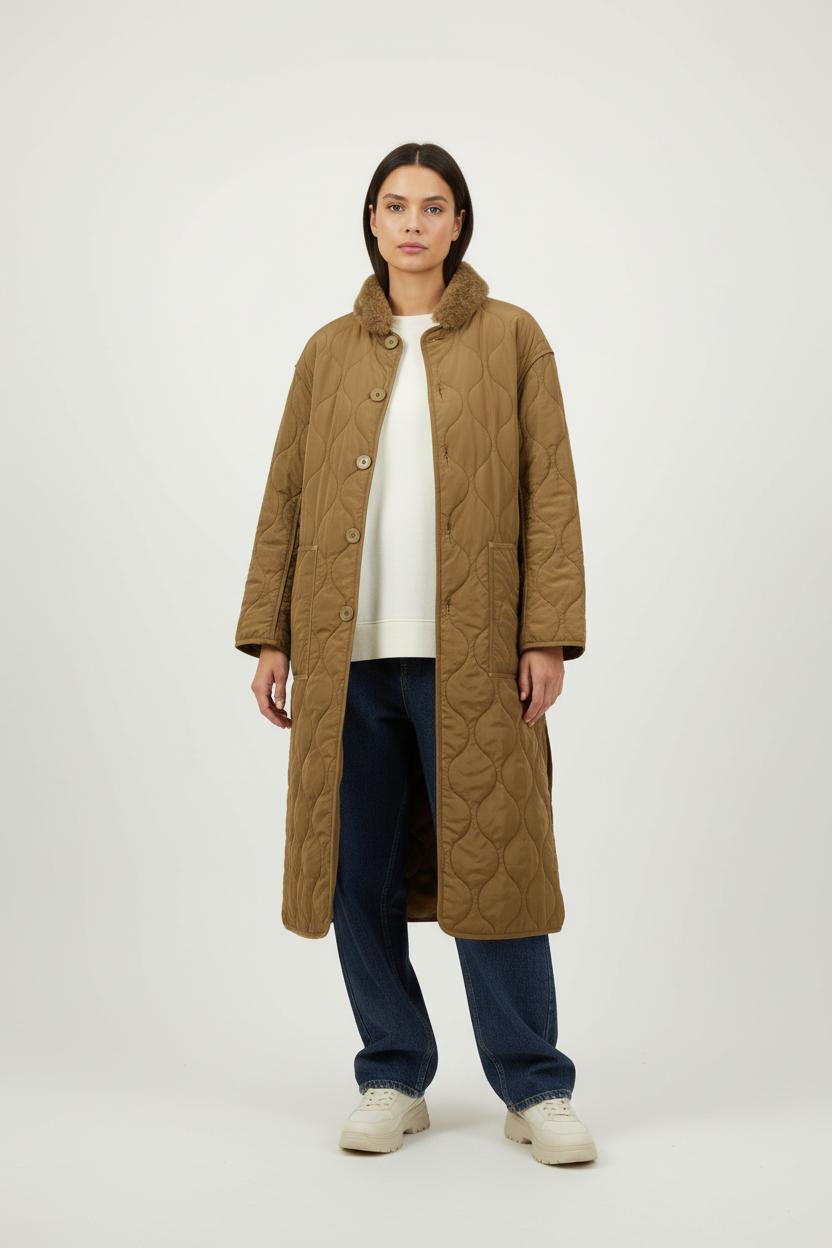 Long coat MES DEMOISELLES - Seconde Main Brown