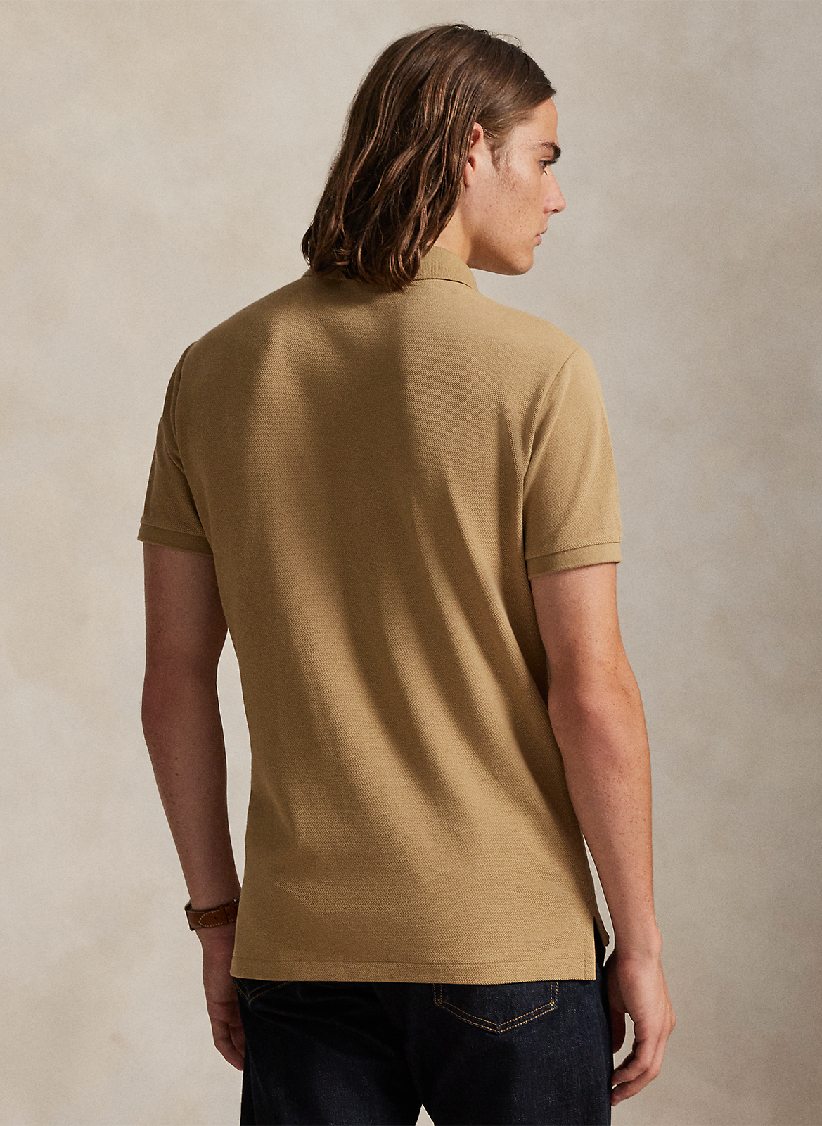 Poloshirt aus Baumwolle, Slim Fit POLO RALPH LAUREN Beige