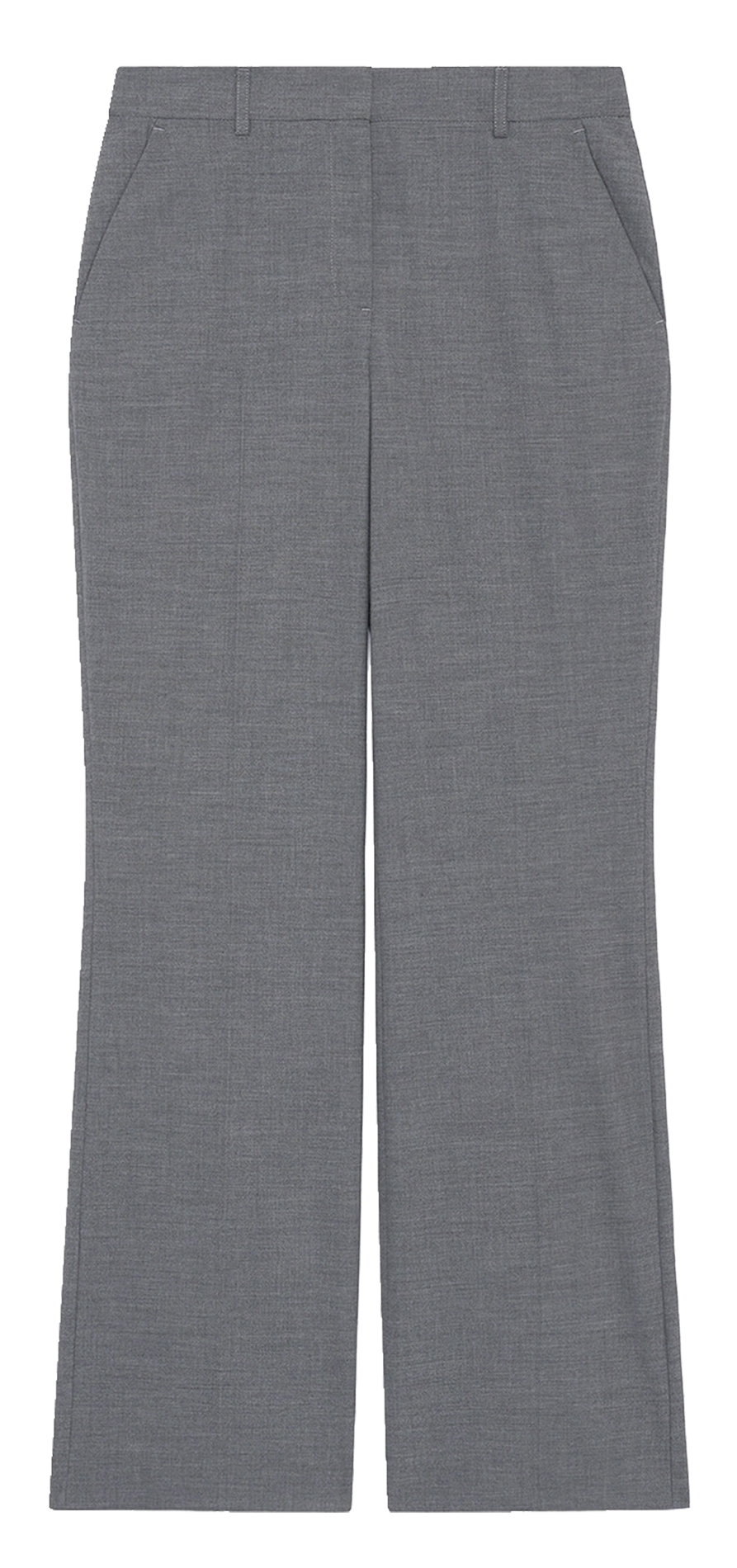 Rechte broek met halfhoge taille CAROLL Wit