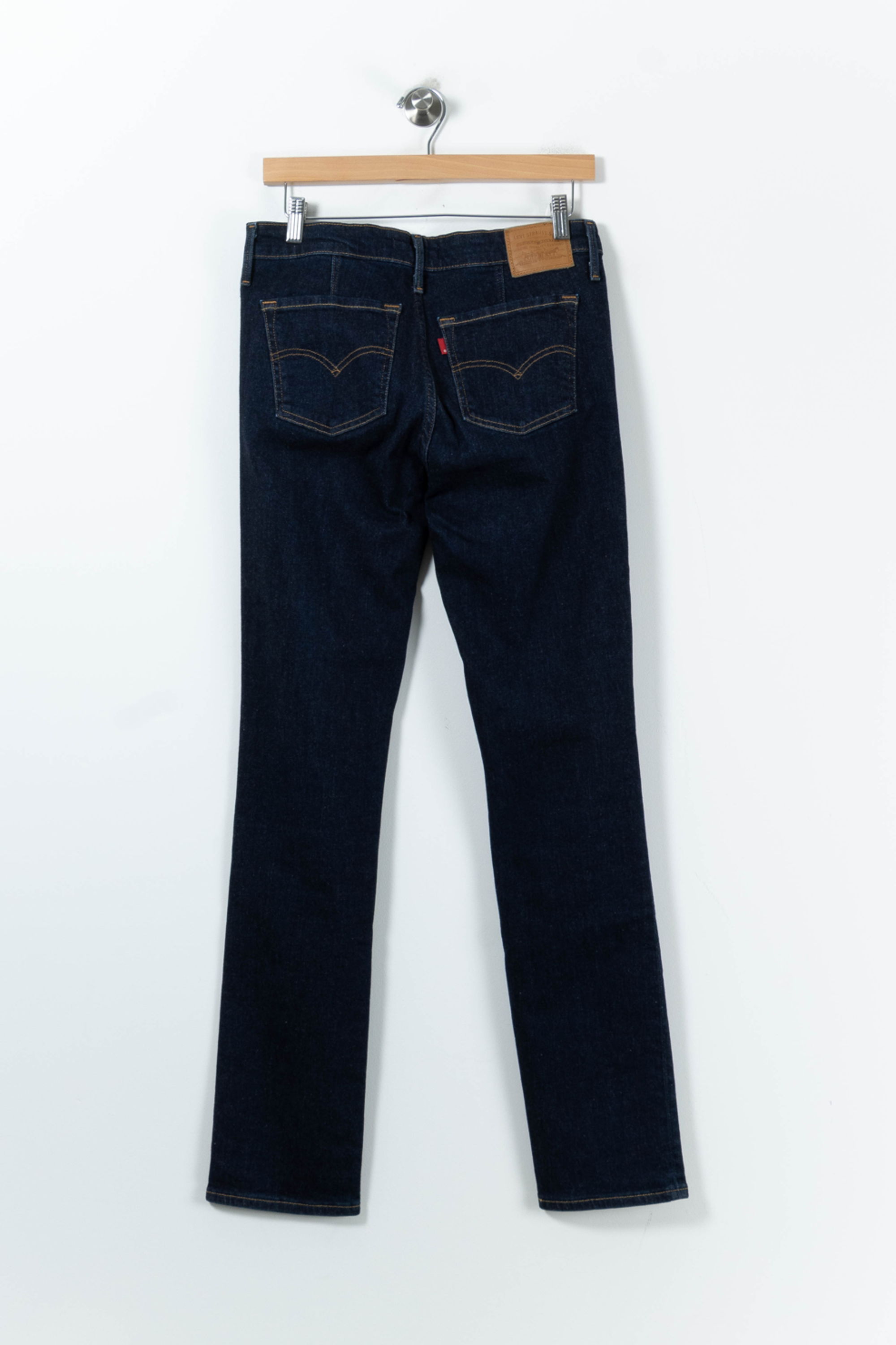 Cropped slim jeans with studs LEVI'S - Seconde main Blue