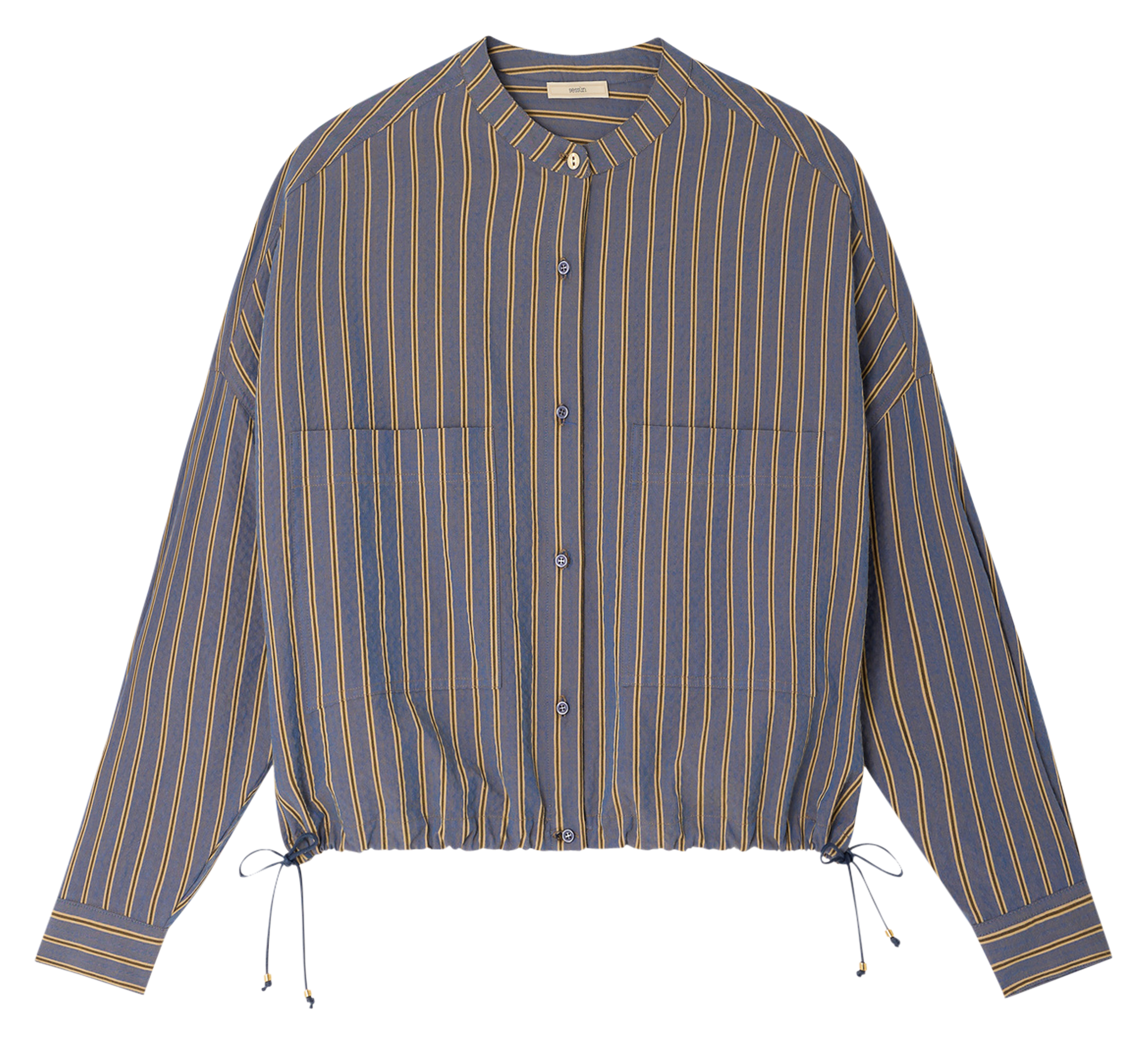 Round neck striped shirt Multicolored
