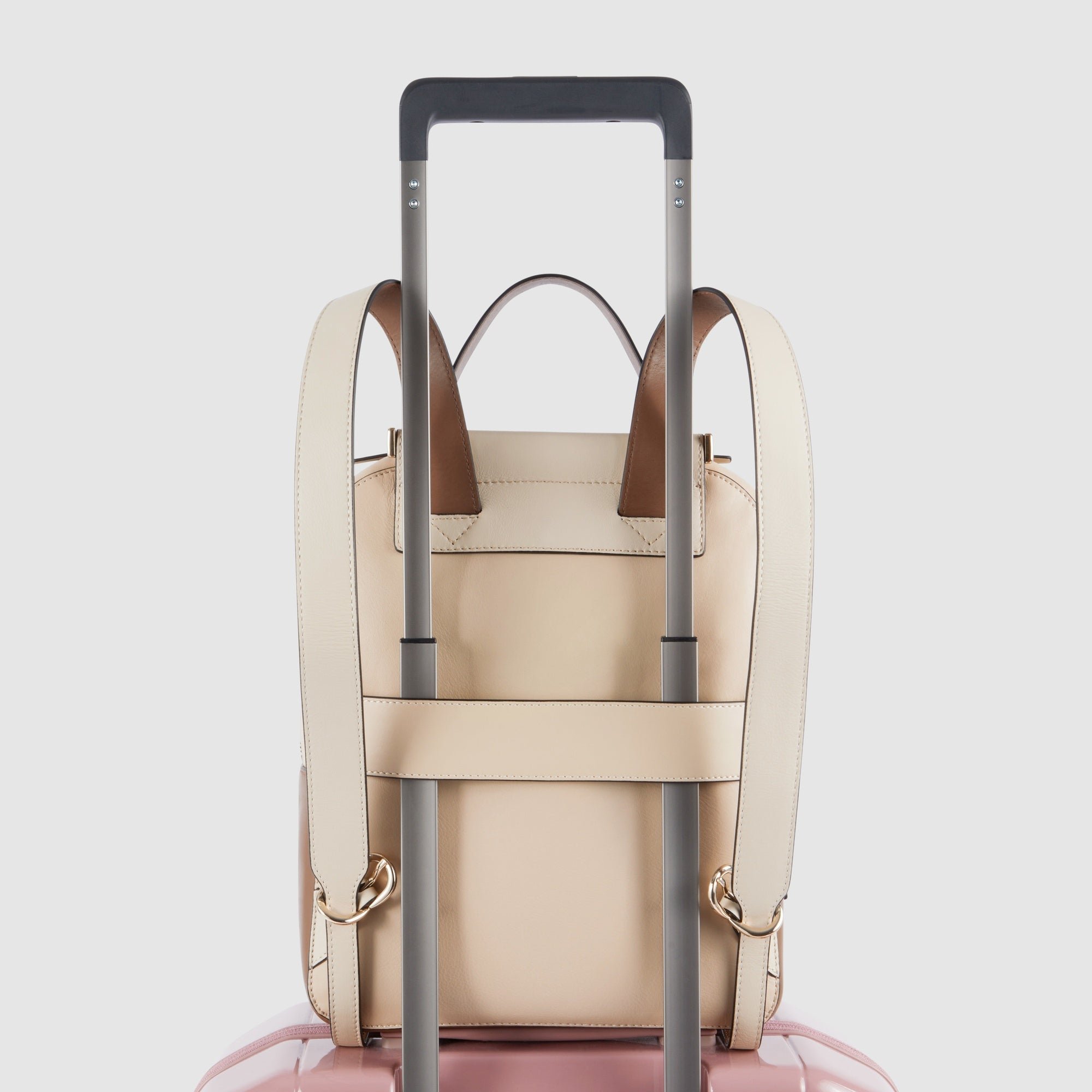 Women's backpack for iPad® with RFID protection PIQUADRO Beige