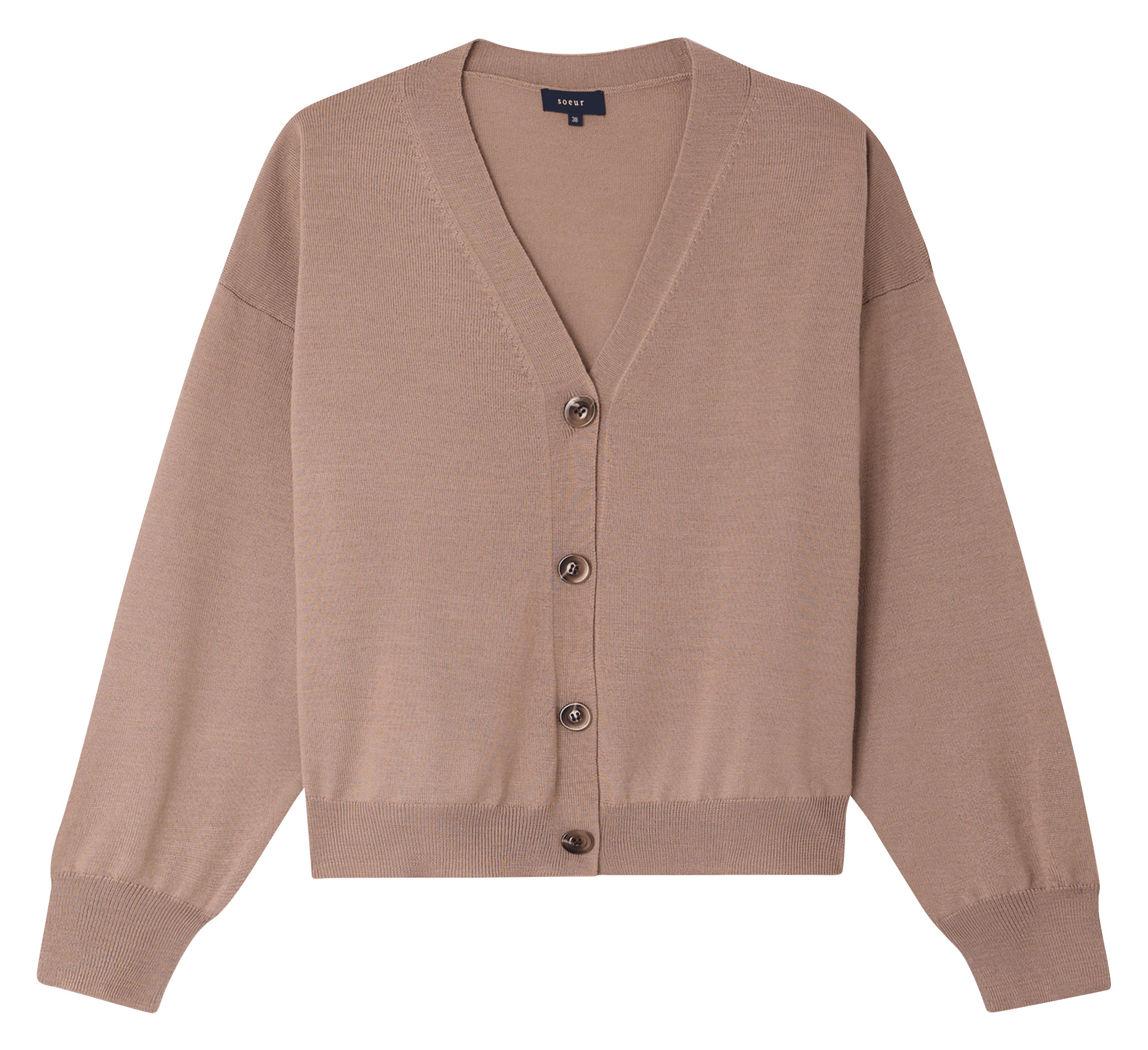 Woll-Cardigan mit V-Ausschnitt SOEUR