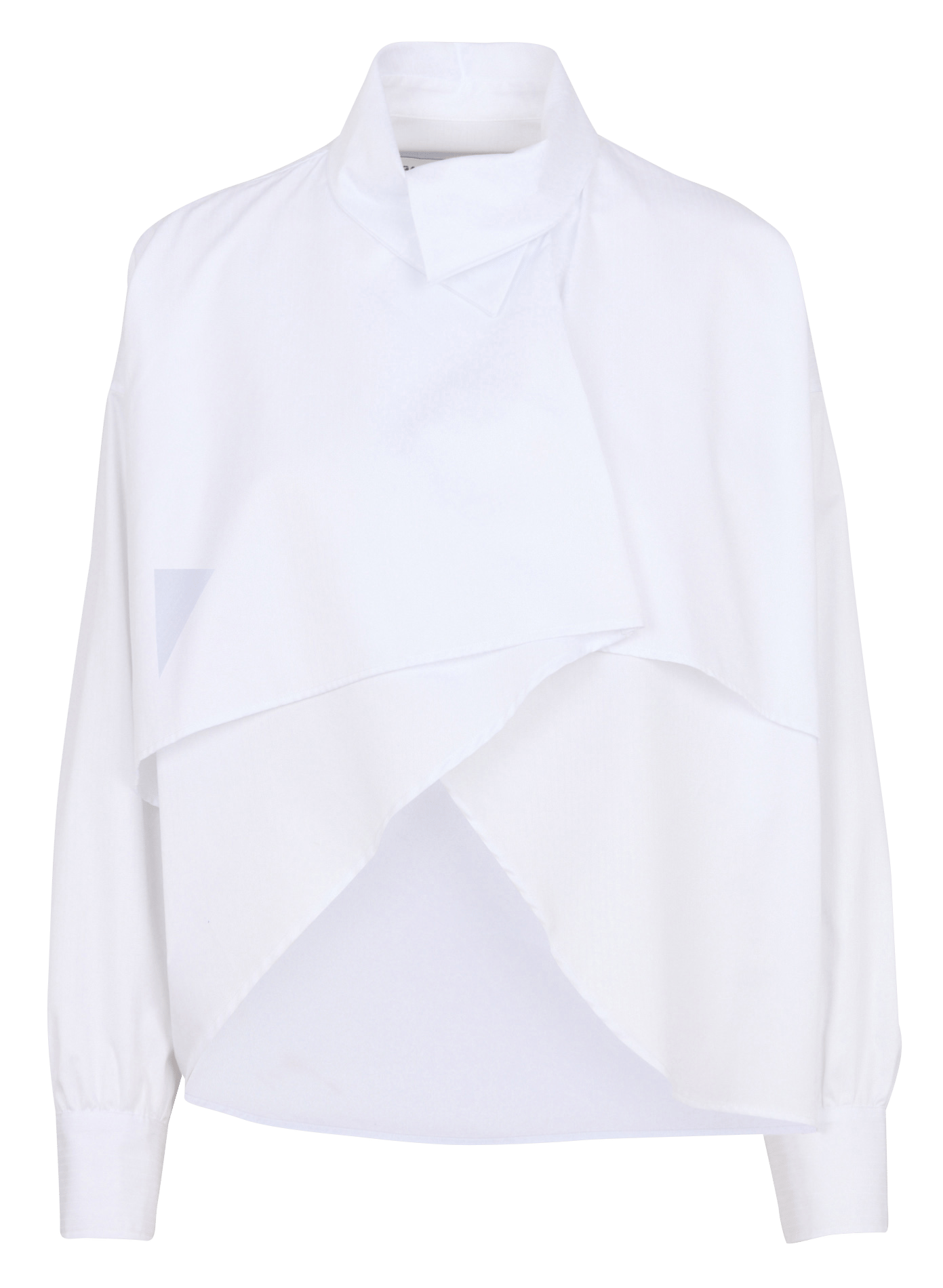 Chemise courte déstructurée en coton MARGAUX LONNBERG Blanc