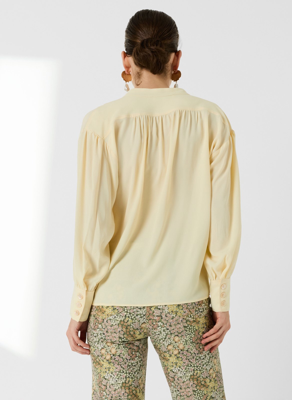 Blouse col tunisien GERARD DAREL Jaune