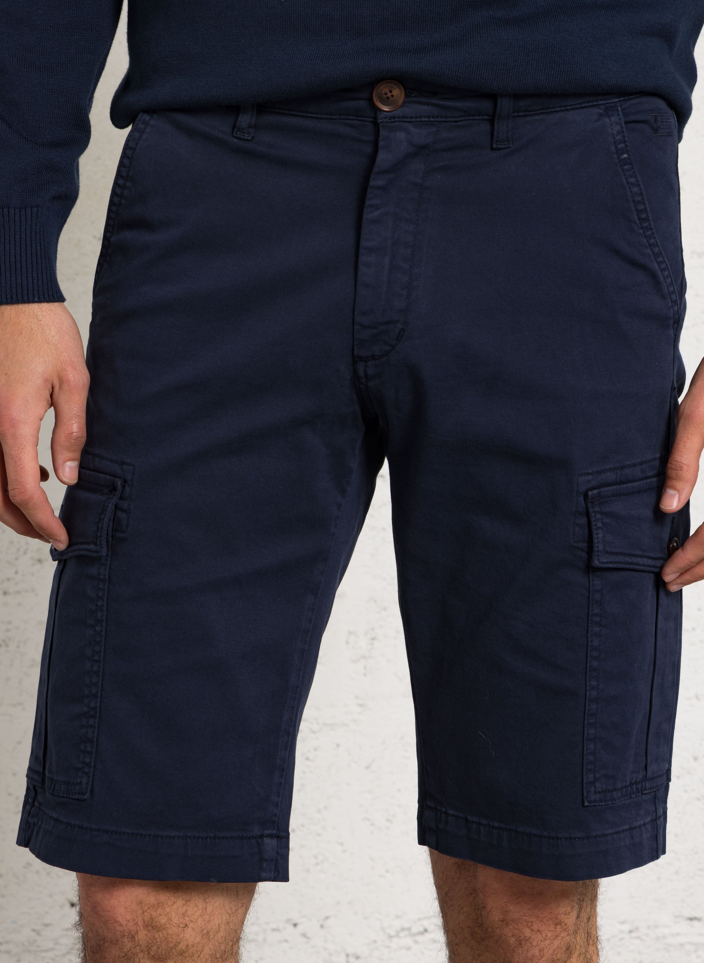 Gerade geschnittene uni Cargo-Bermudas mit Taschen ARMOR LUX