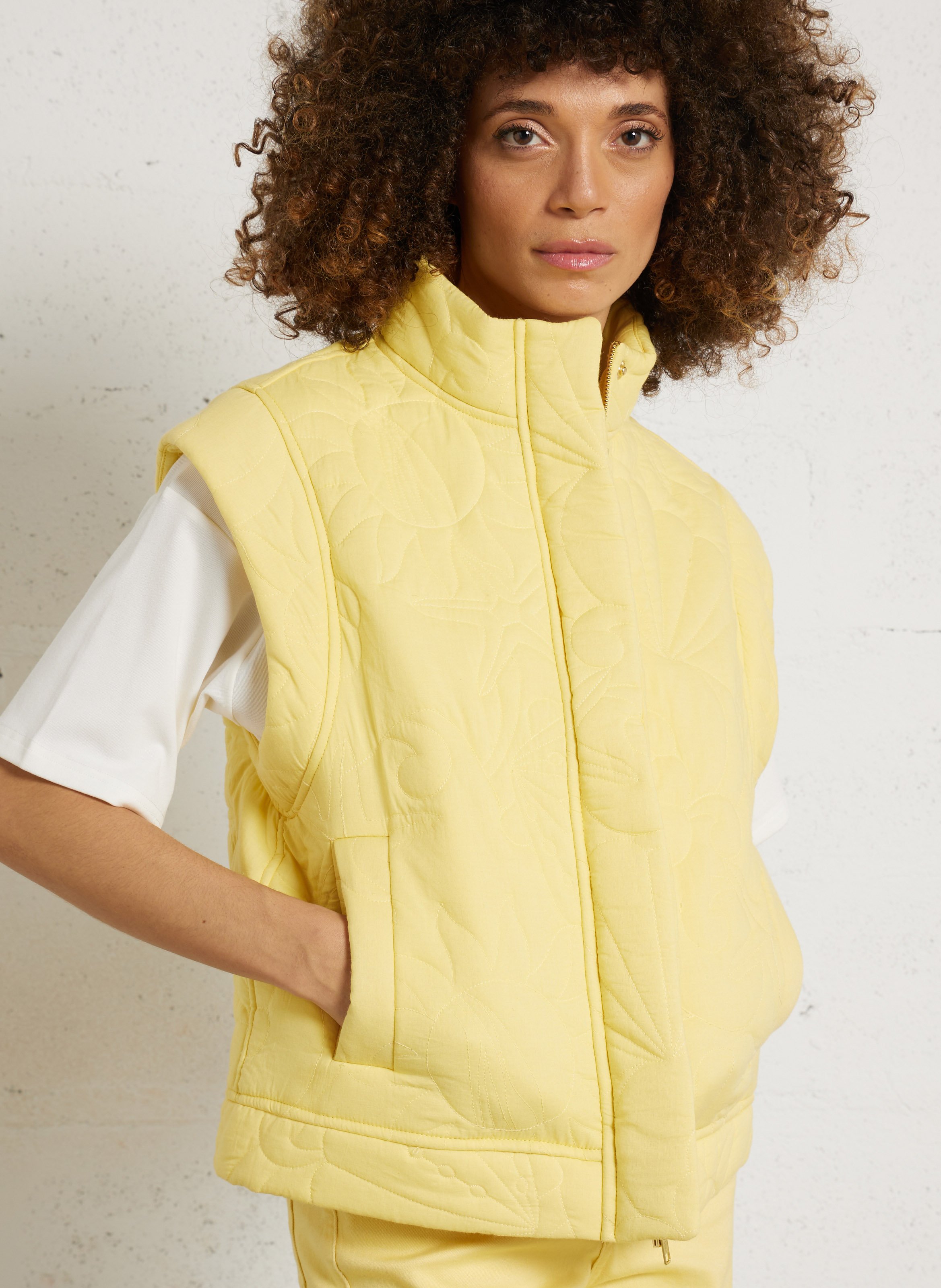 Gepolsterte gerade Baumwolljacke LA PETITE ETOILE Blau