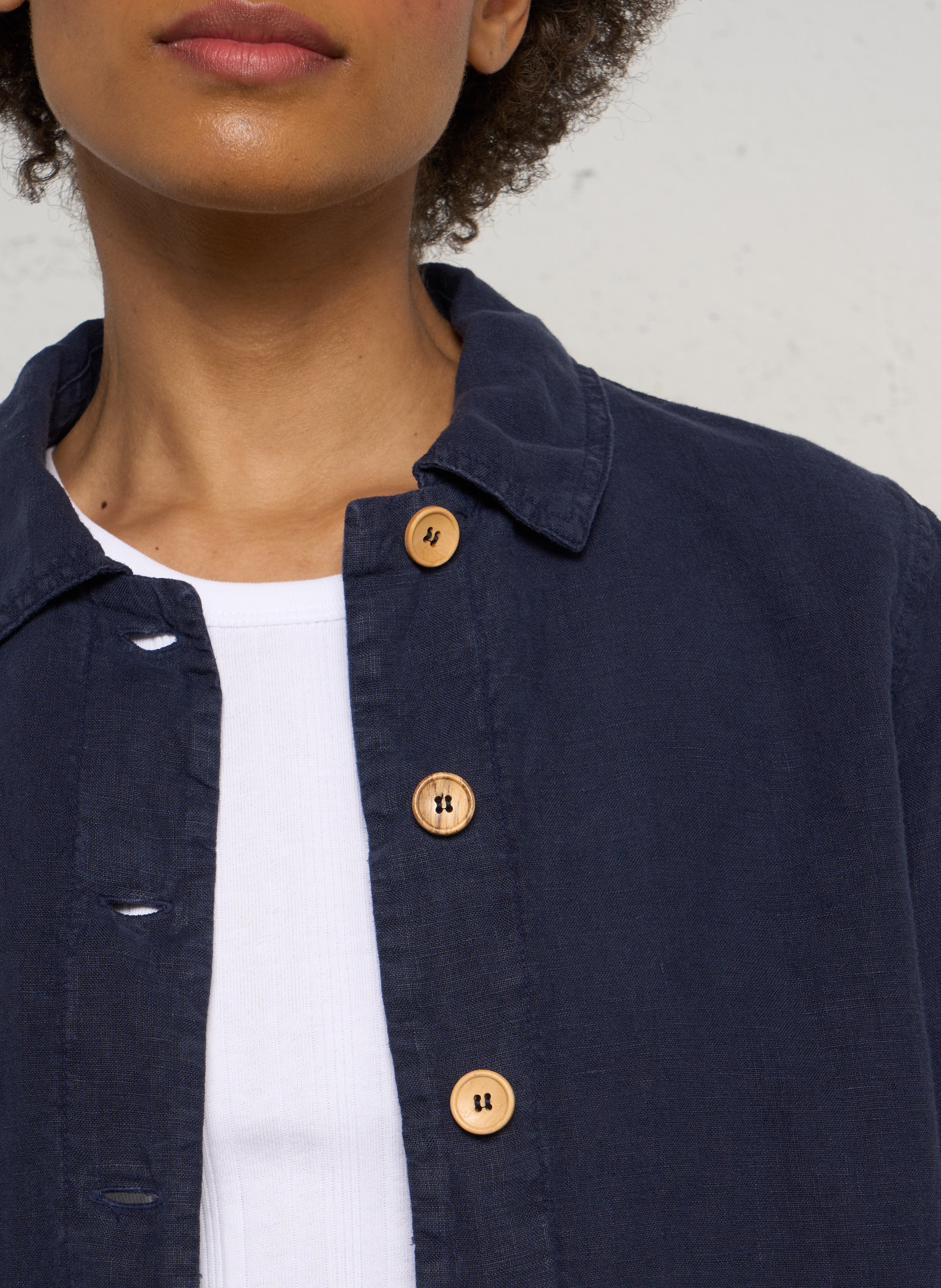 Gerade geschnittenes Leinenhemd ARMOR LUX Blau