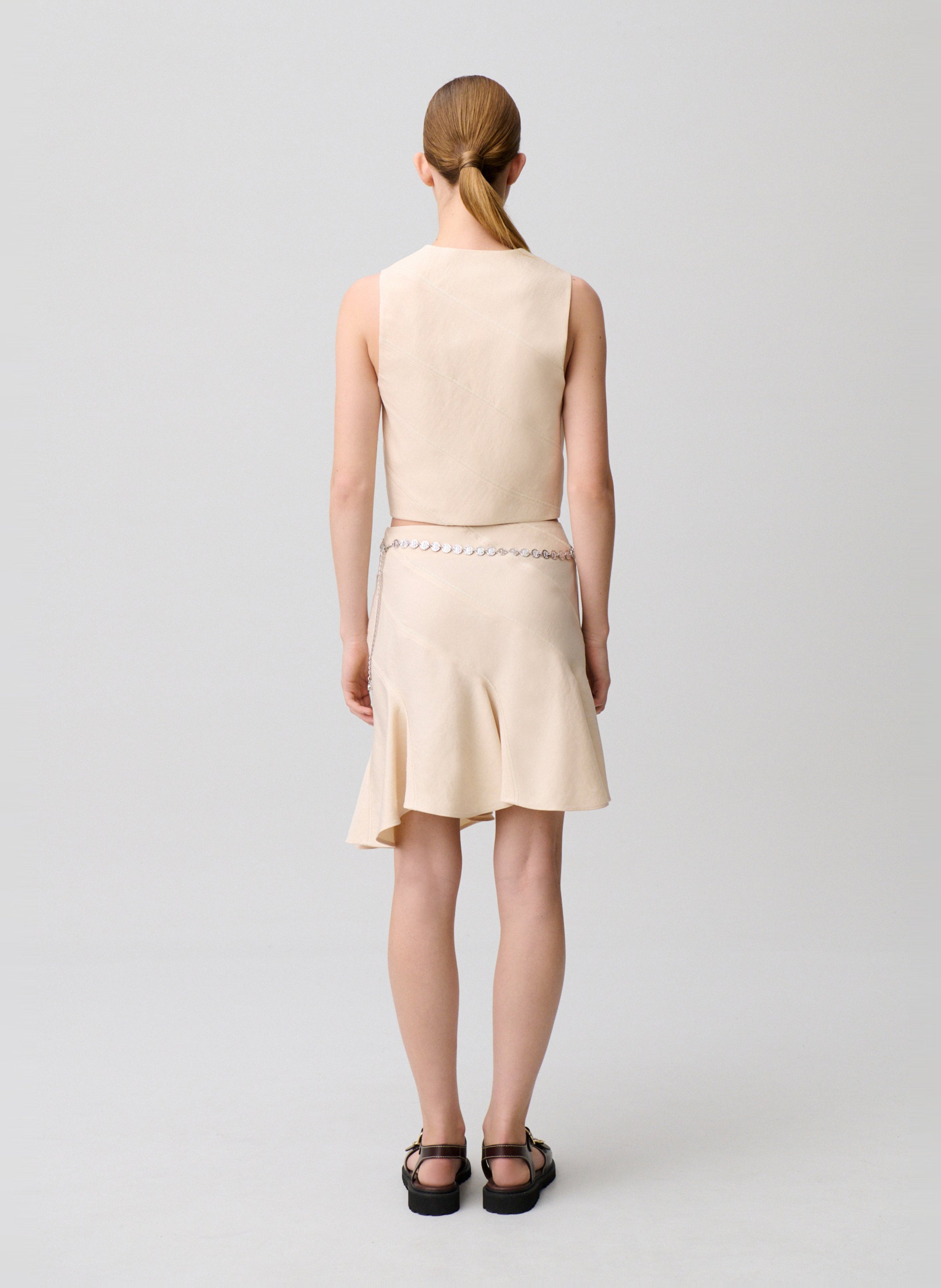 Veste col V  CLAUDIE PIERLOT Beige