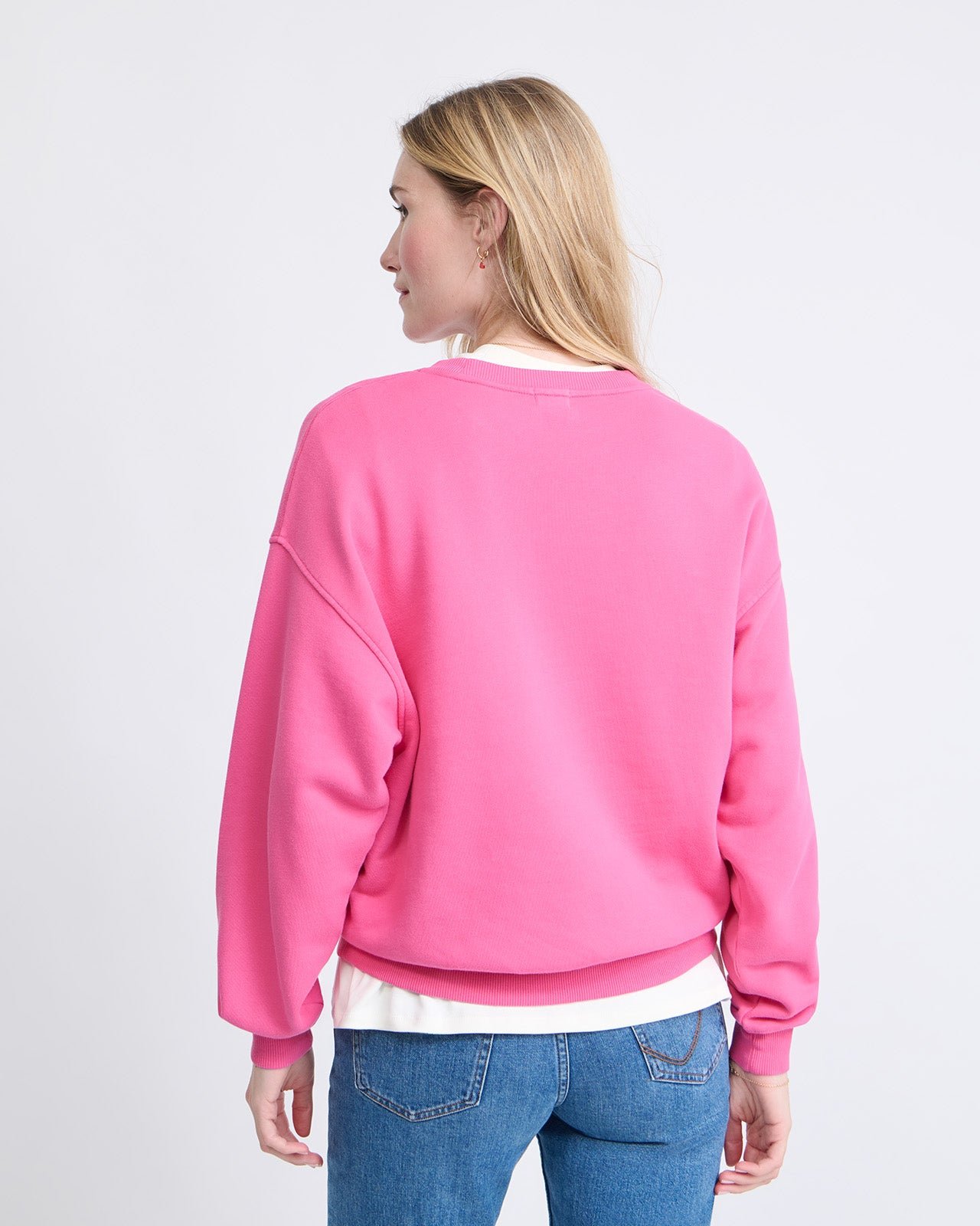 Sweat "Love Vertigo" in organic cotton EMOI EMOI Pink