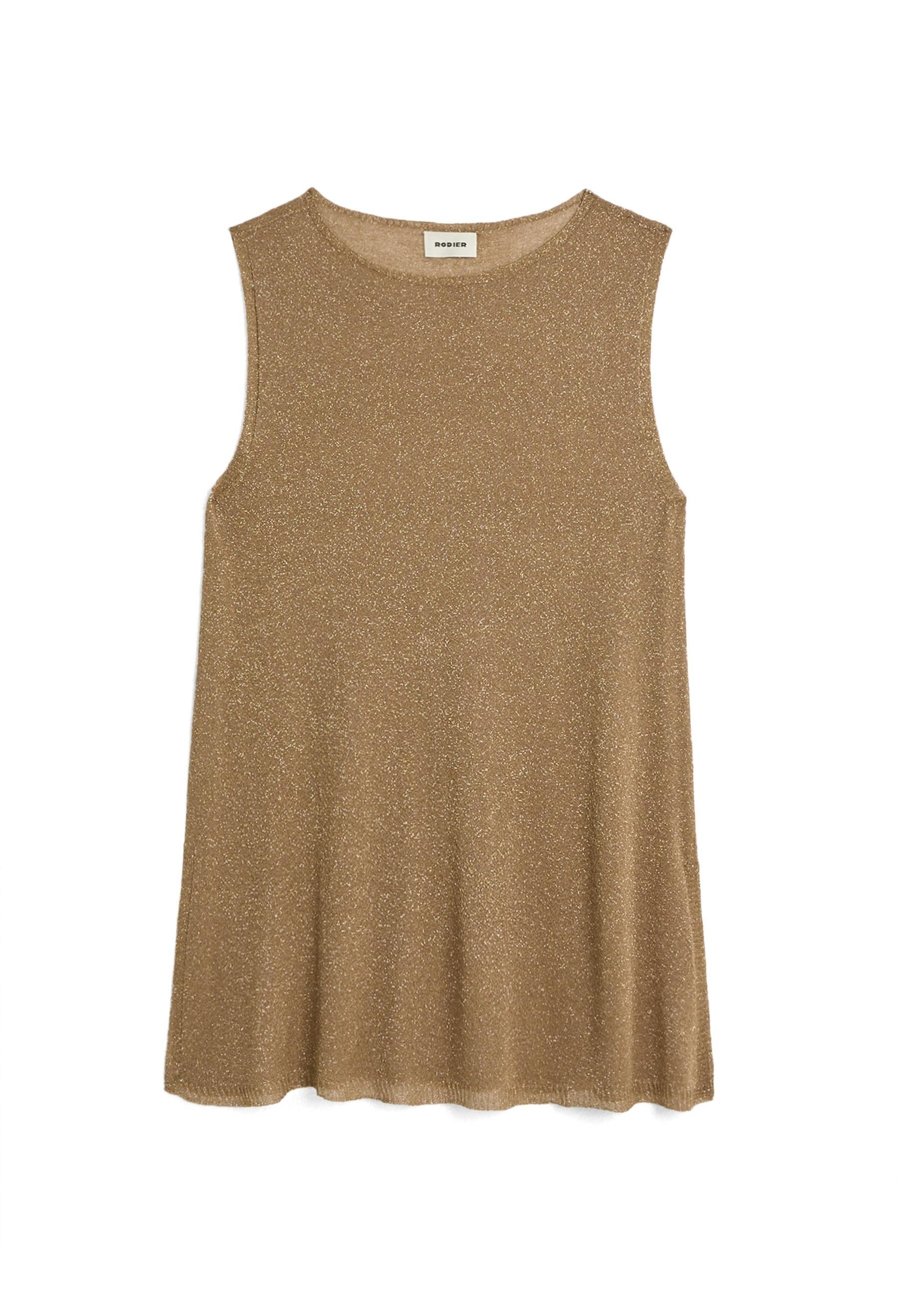 Lurex knit top RODIER Brown