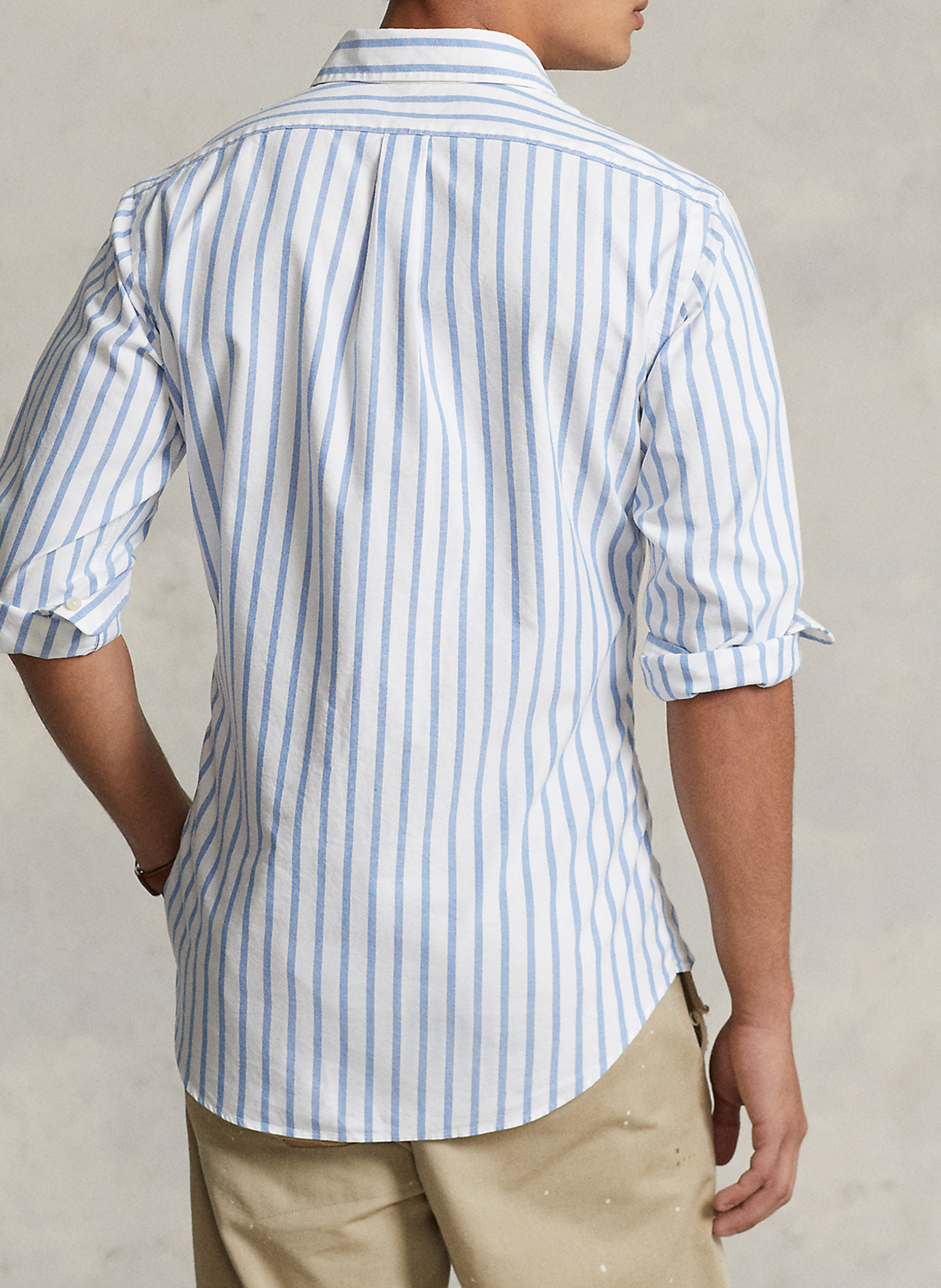 Custom-fit cotton shirt POLO RALPH LAUREN Blue