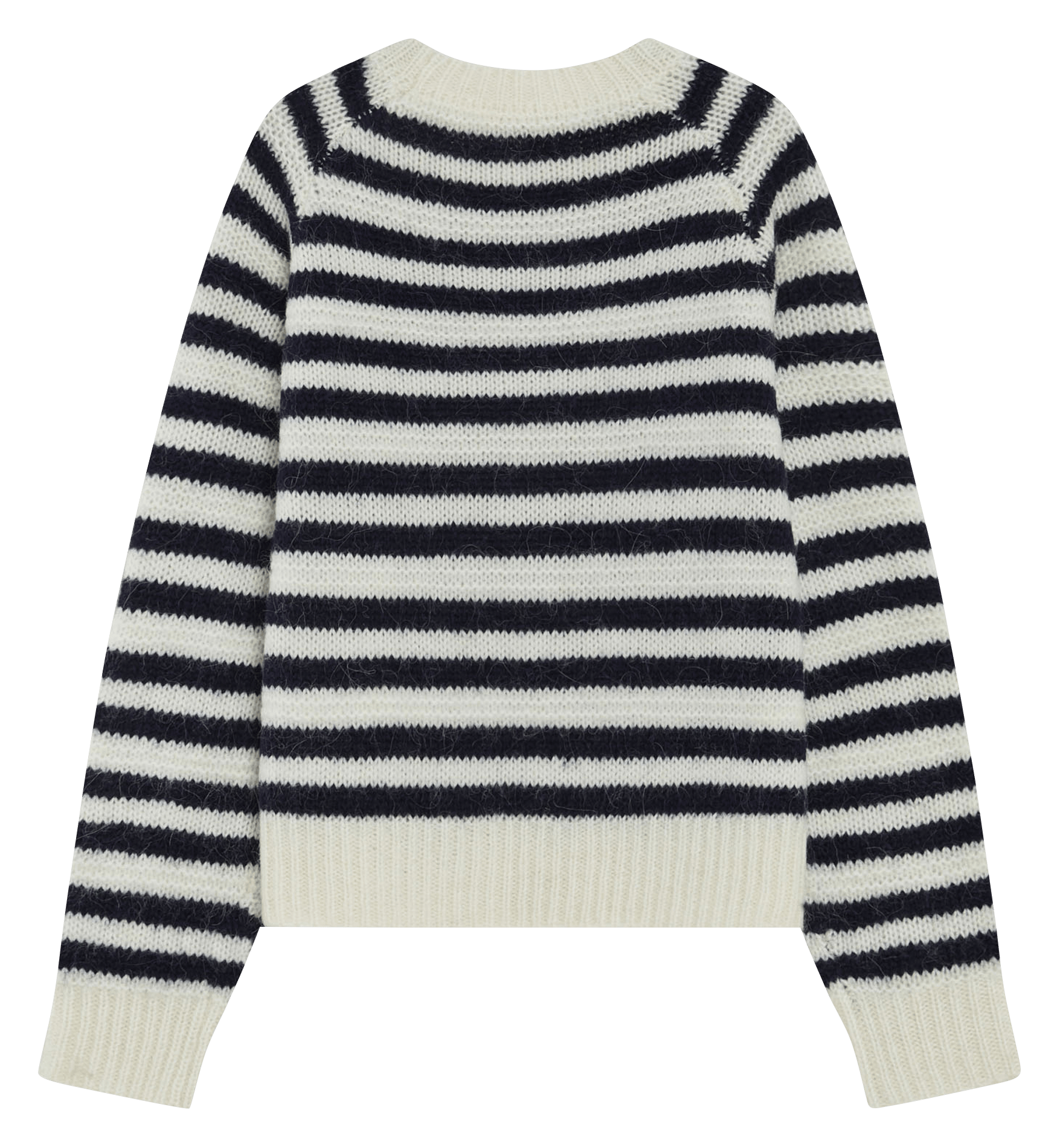 Pull col rond en laine mélangée GRACE ET MILA Bleu