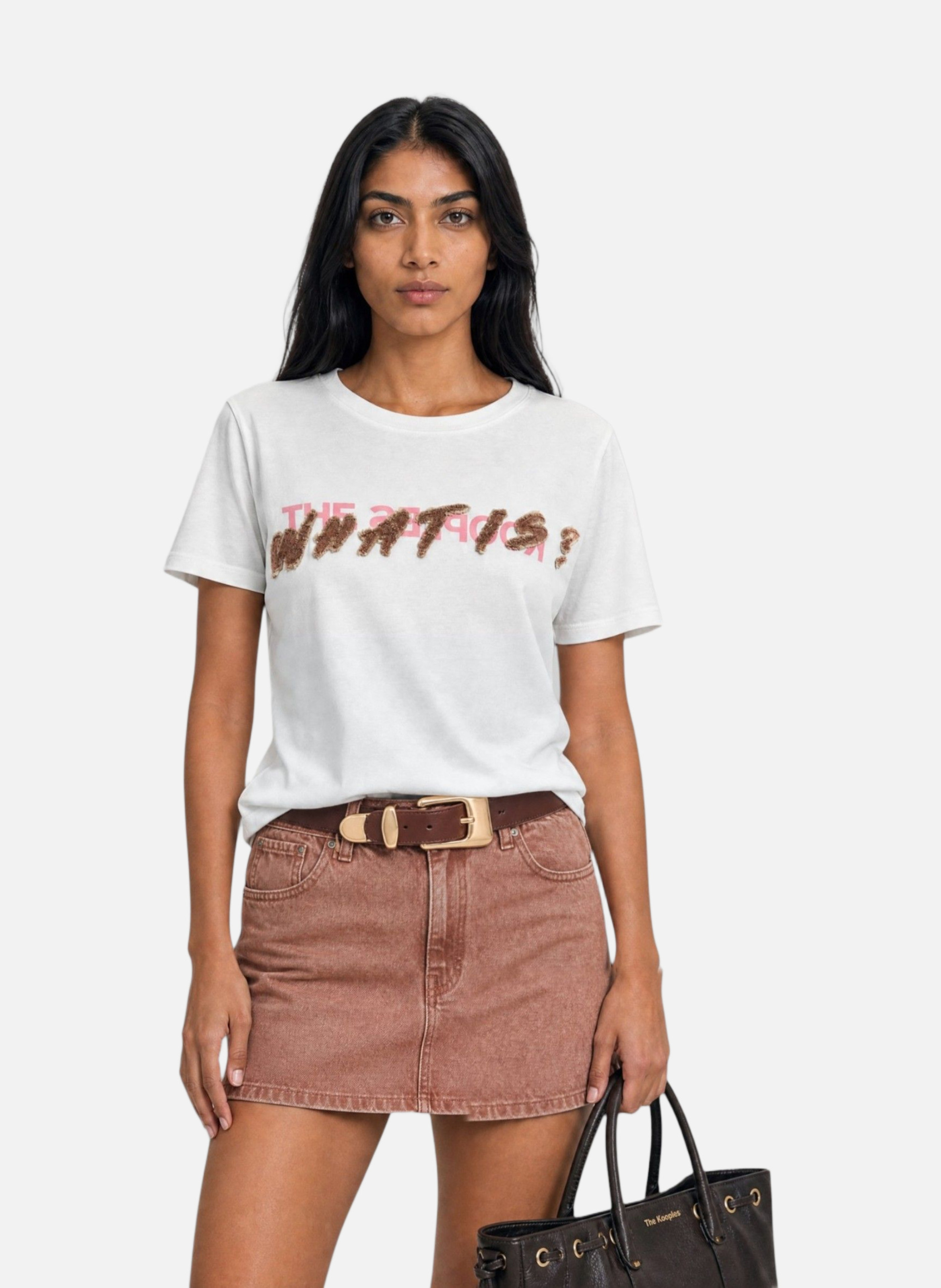 T-shirt with back screen printing THE KOOPLES White
