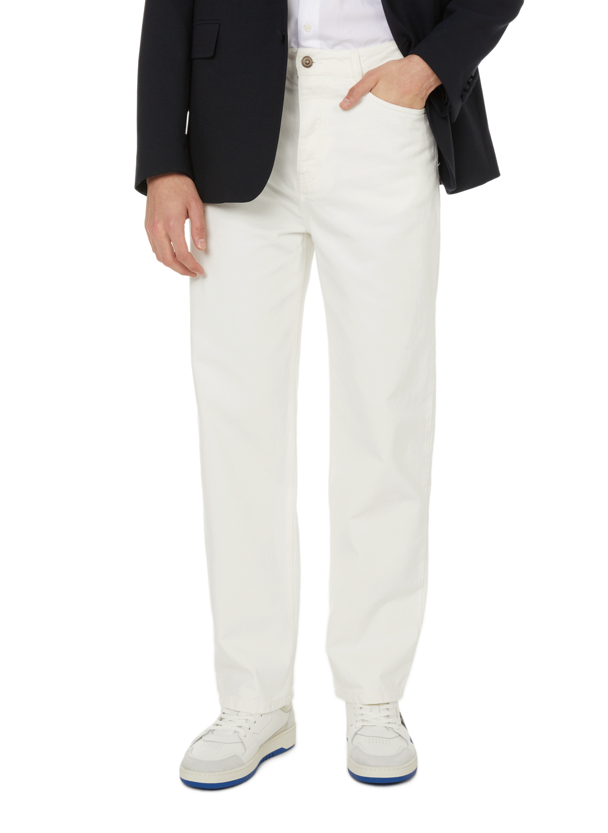 Straight leg jeans in cotton. SAISON 1865 Beige