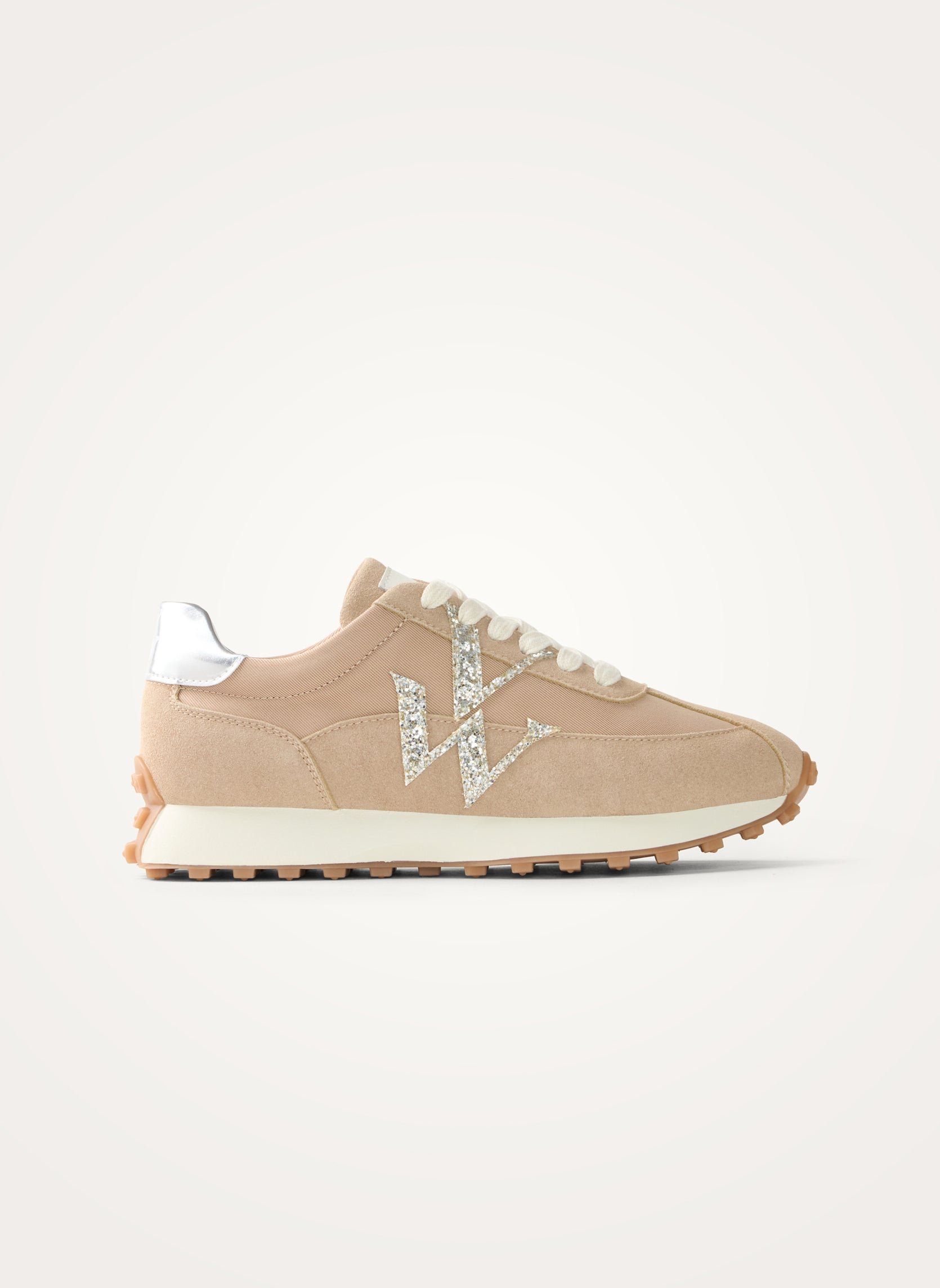 Sneakers with monogram on running sole VANESSA WU Beige