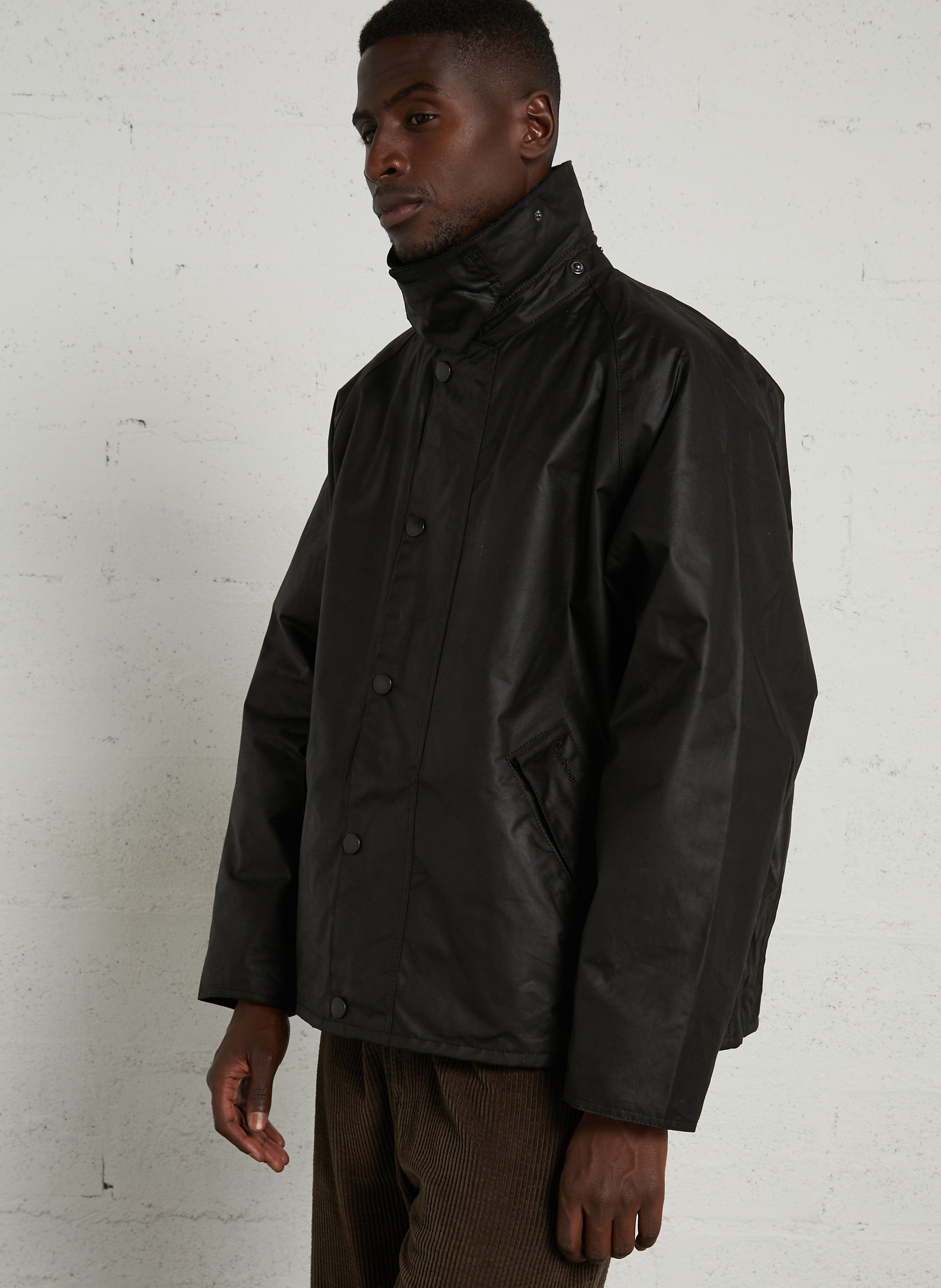 Veste droite en coton BARBOUR Noir