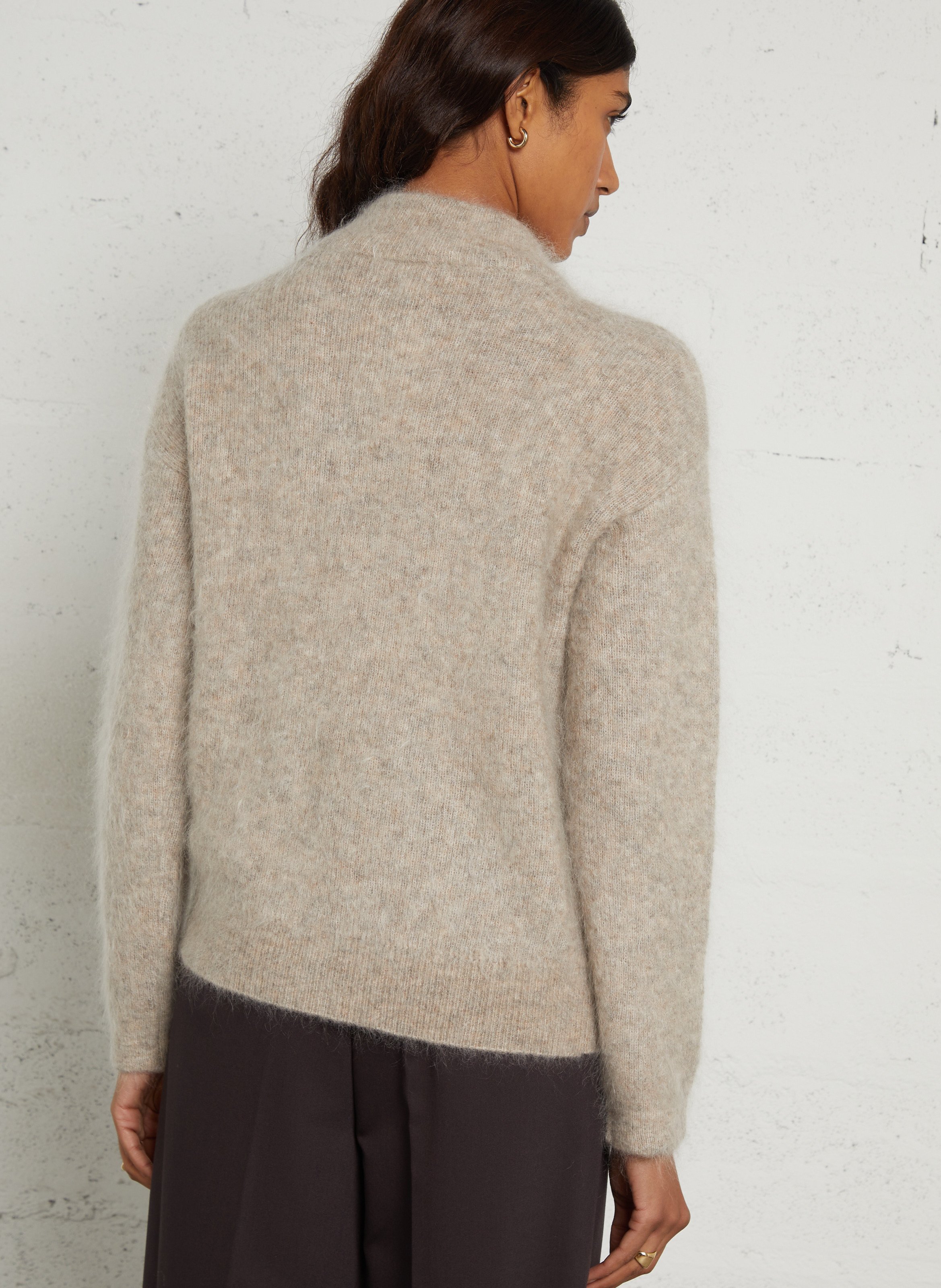 Gilet oversize en laine mélangée MAISON 123 Gris