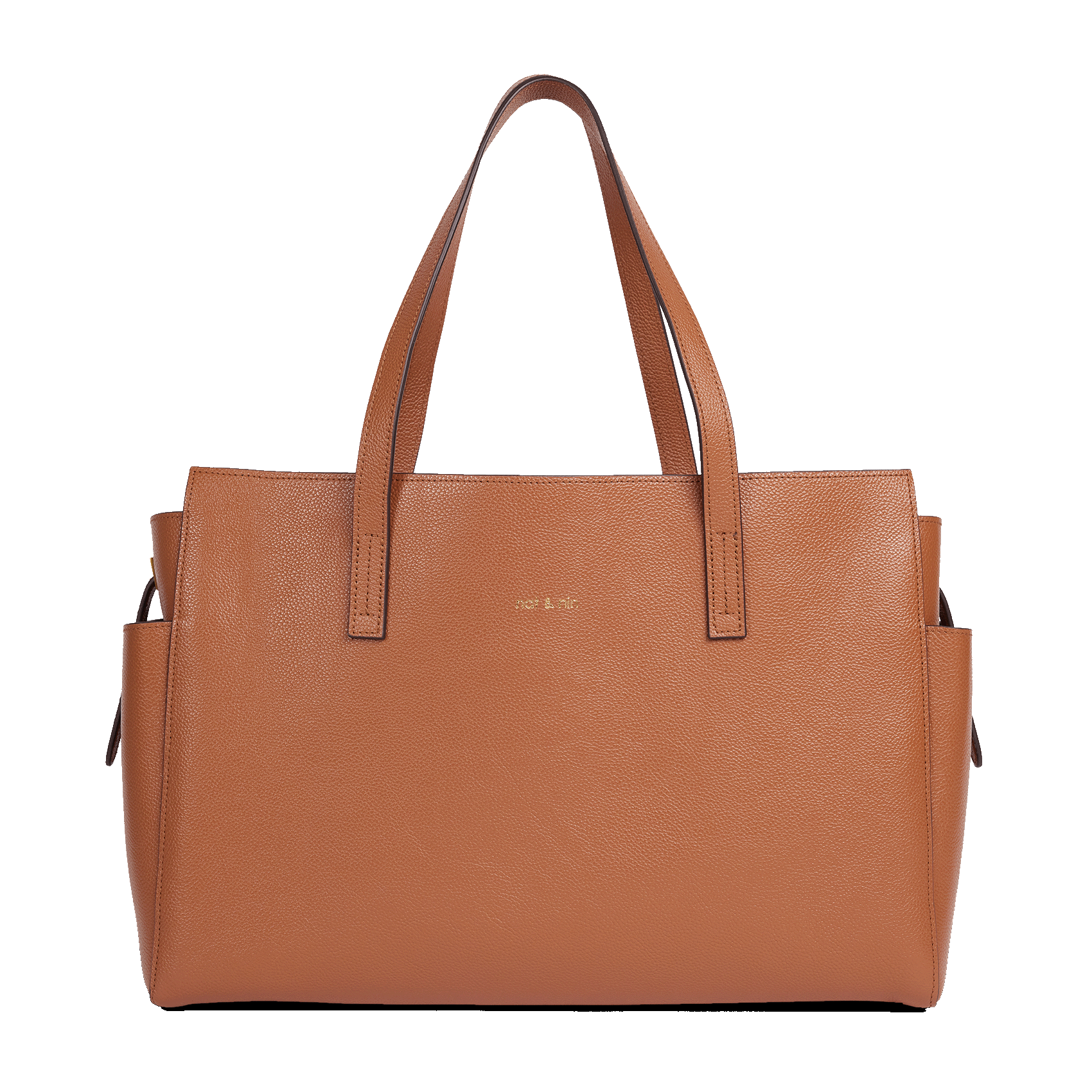 Leder-Shopper mit Reptilmuster NAT & NIN