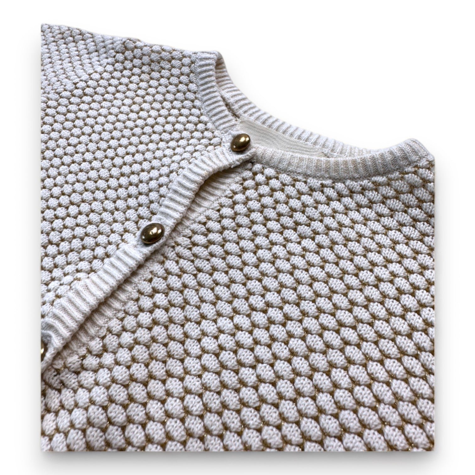 Beige Baby Cardigan - 12 months LOUIS LOUISE - Seconde Main Beige