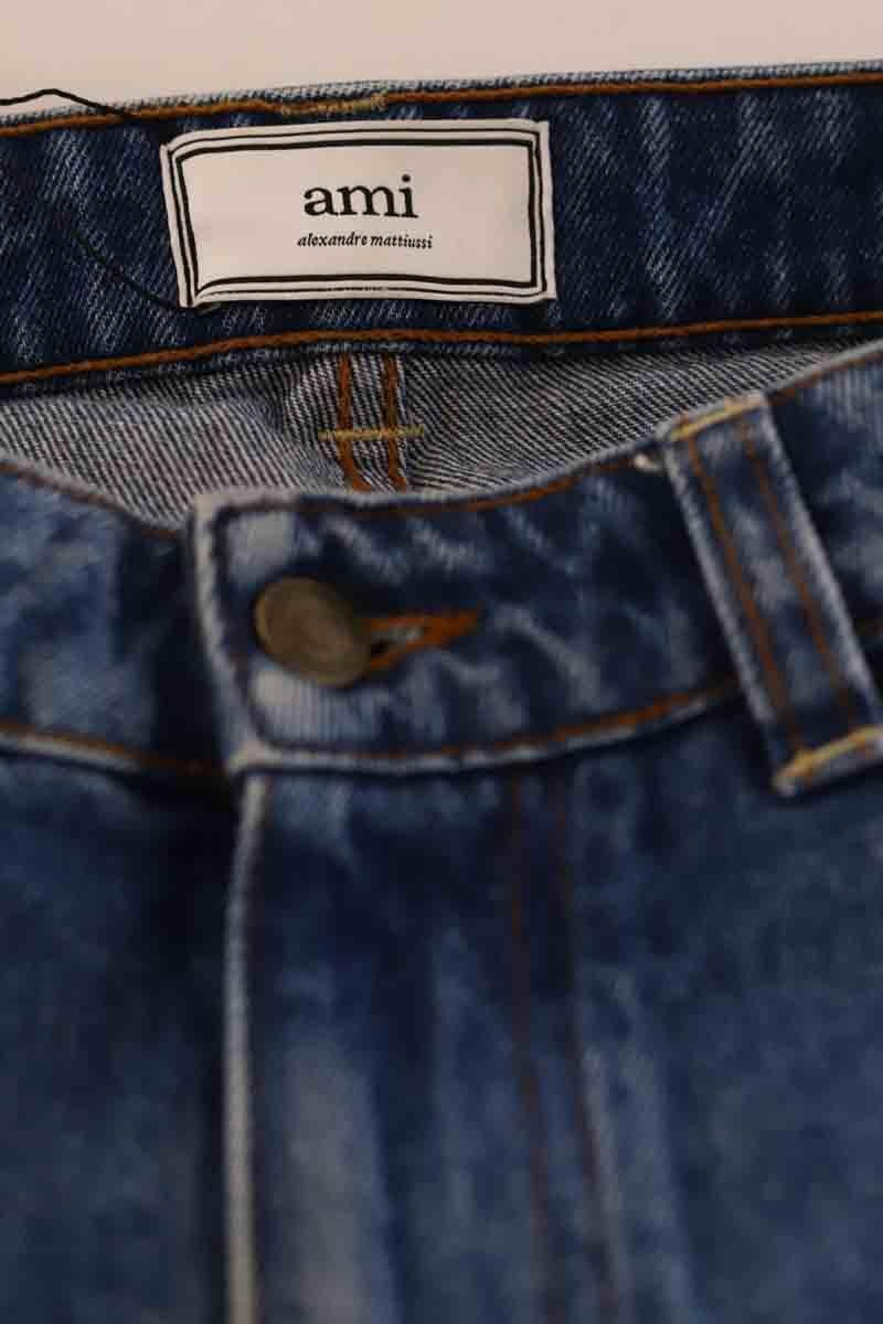 Cotton jeans AMI PARIS - Seconde Main Blue