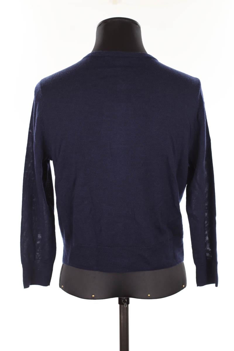 Dual material cardigan LK BENNETT - Seconde Main Blue