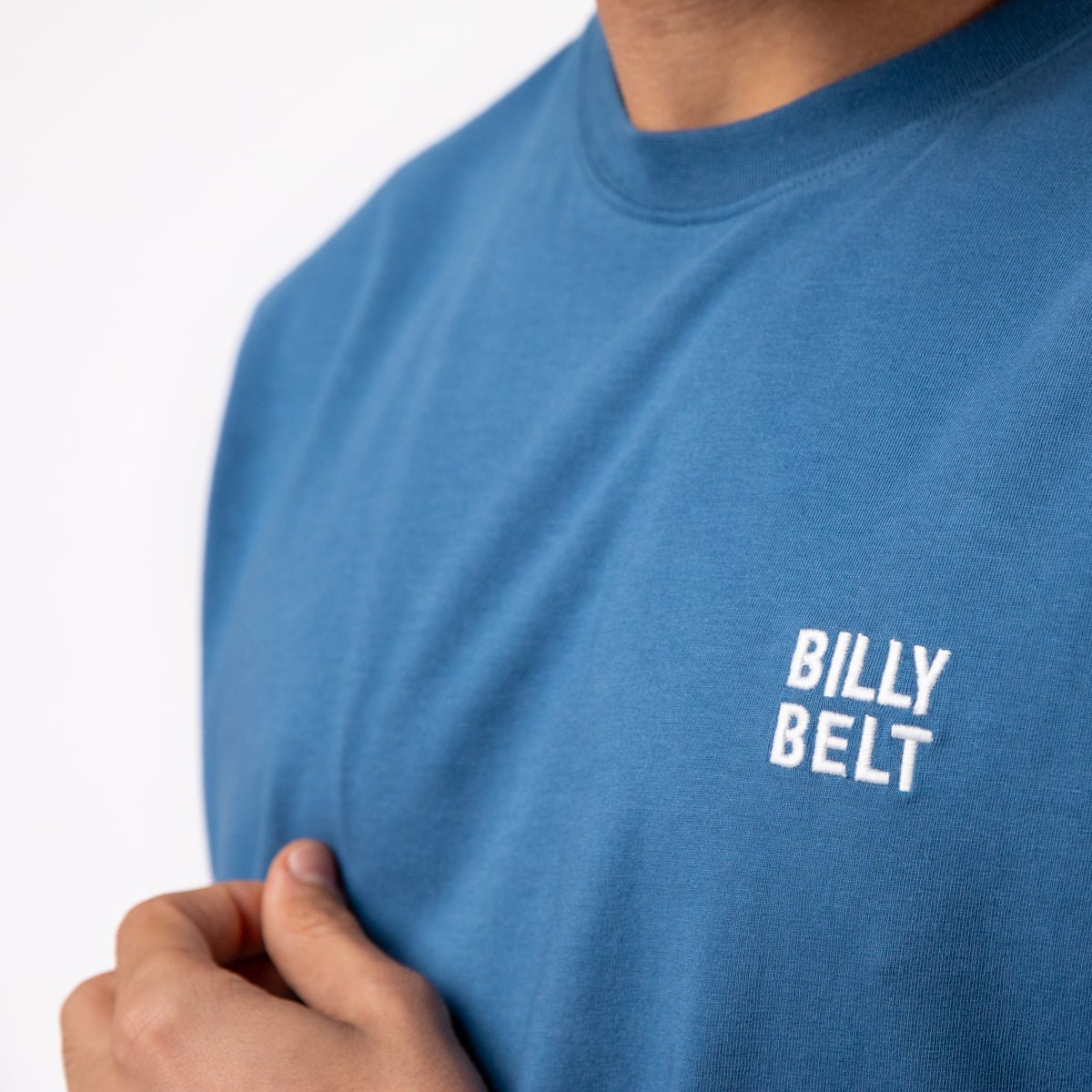 Organic cotton vintage T-shirt BILLYBELT Blue