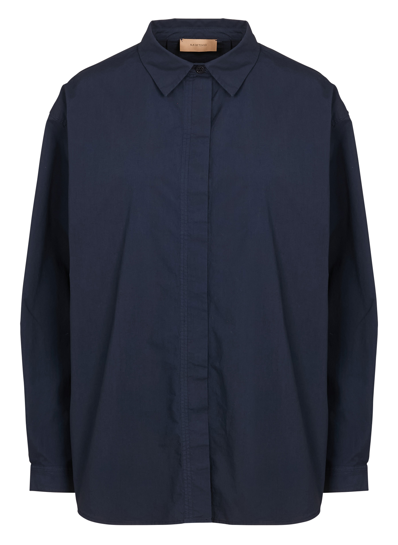 Capri plain oversized shirt RUE DE TOKYO Blue