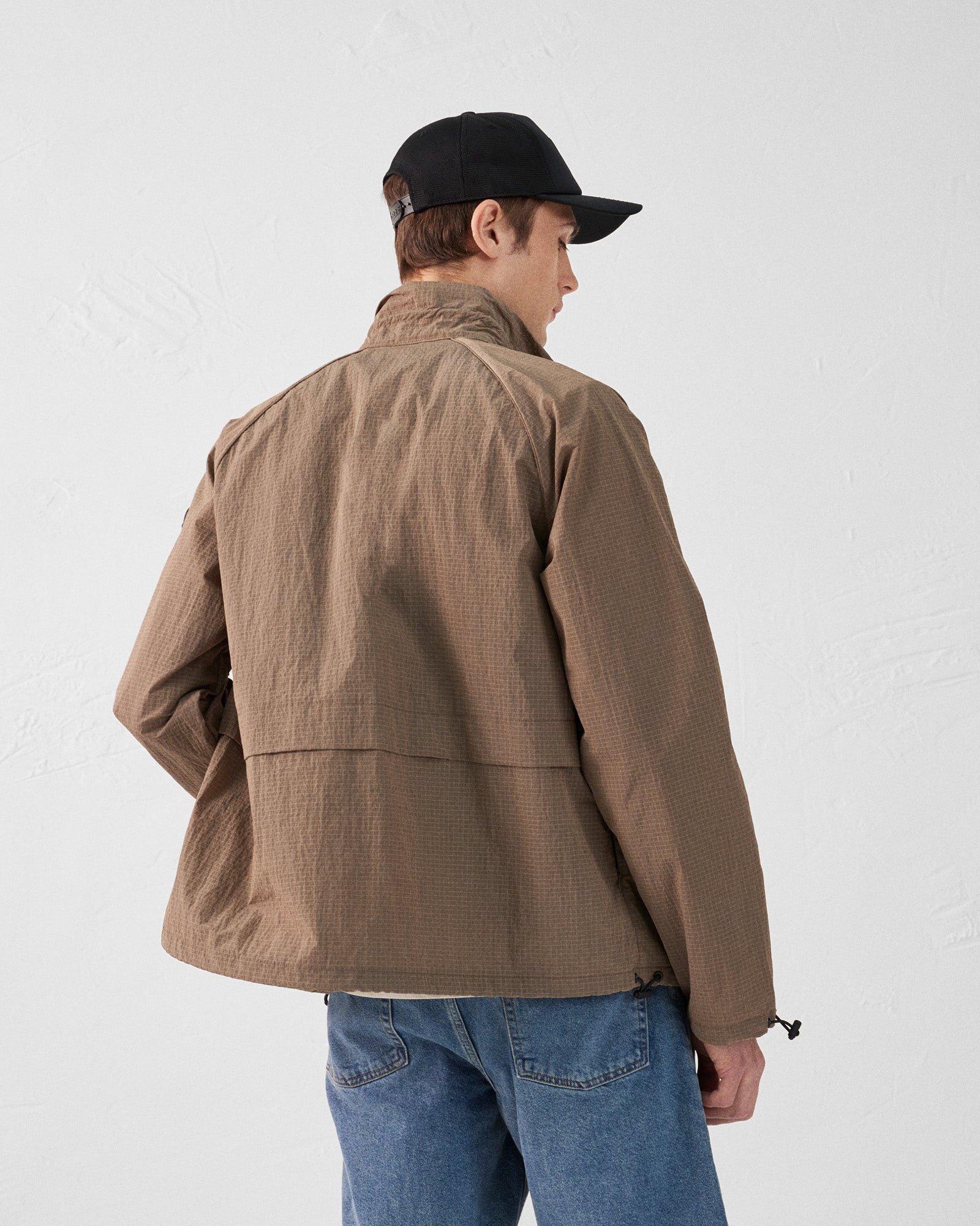 Light windbreaker jacket placebo JOTT Brown