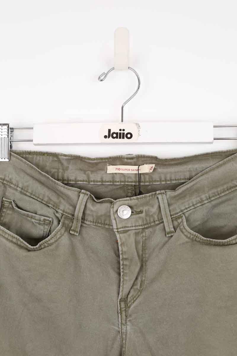 Cotton skinny jeans LEVI'S - Seconde main Khaki