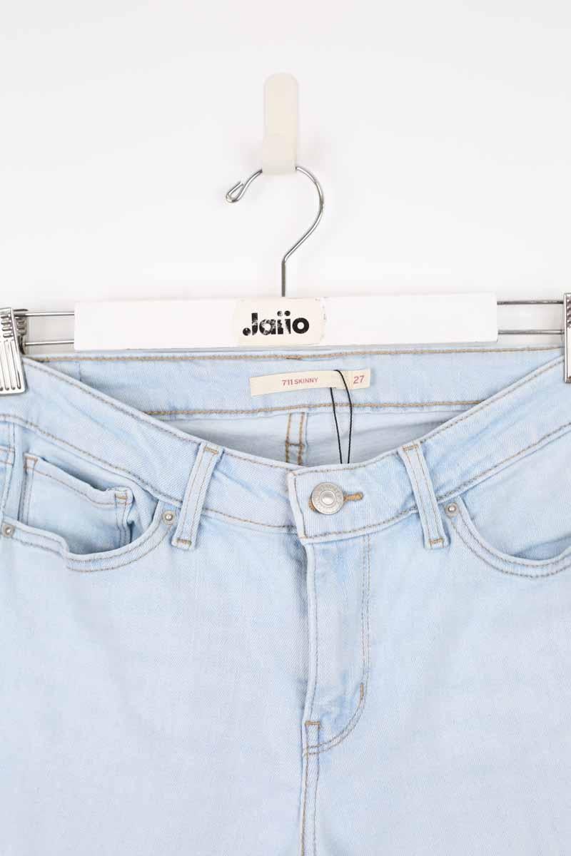 Cotton skinny jeans LEVI'S - Seconde main Blue