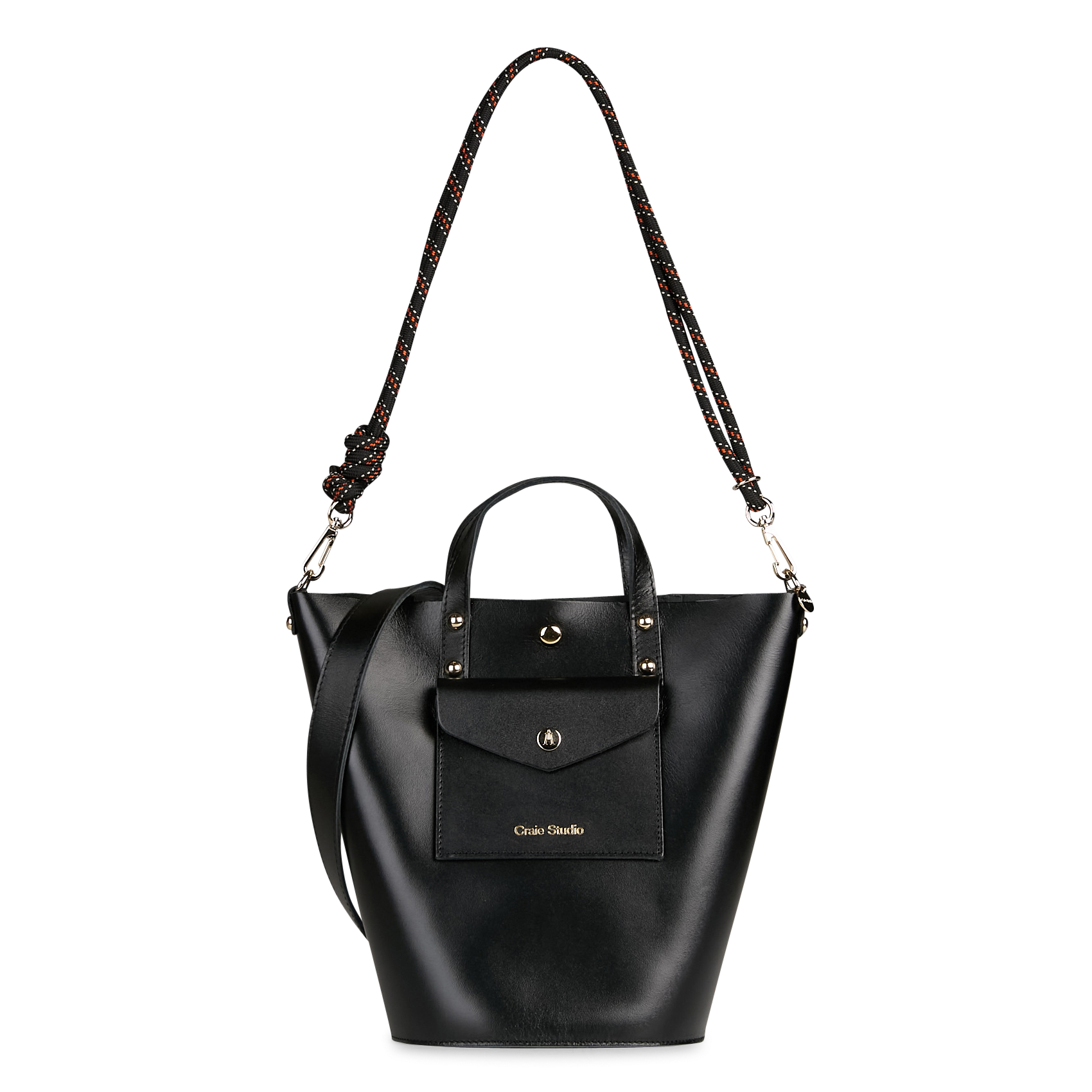Sac bandoulière en cuir CRAIE STUDIO Noir