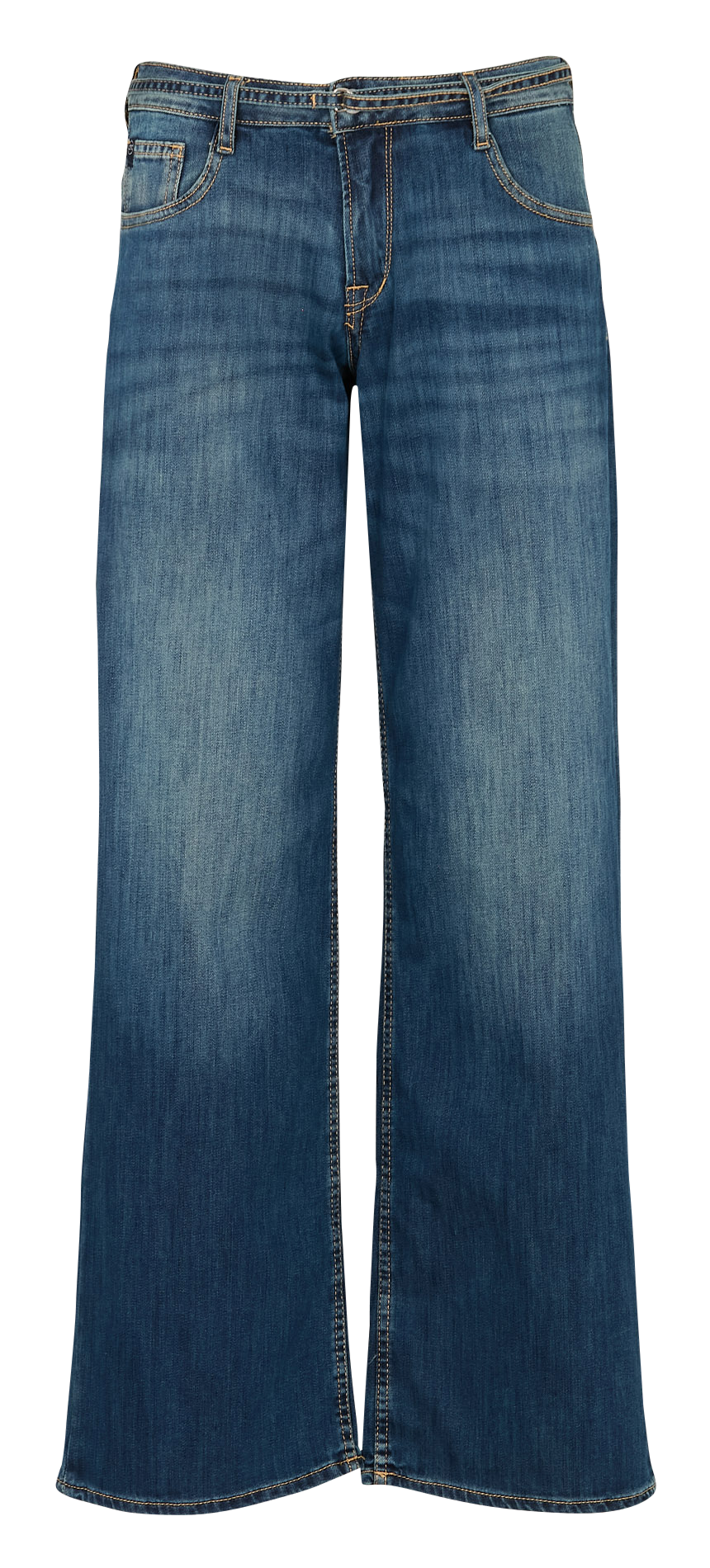 Jean évasé en coton mélangé LE TEMPS DES CERISES Bleu