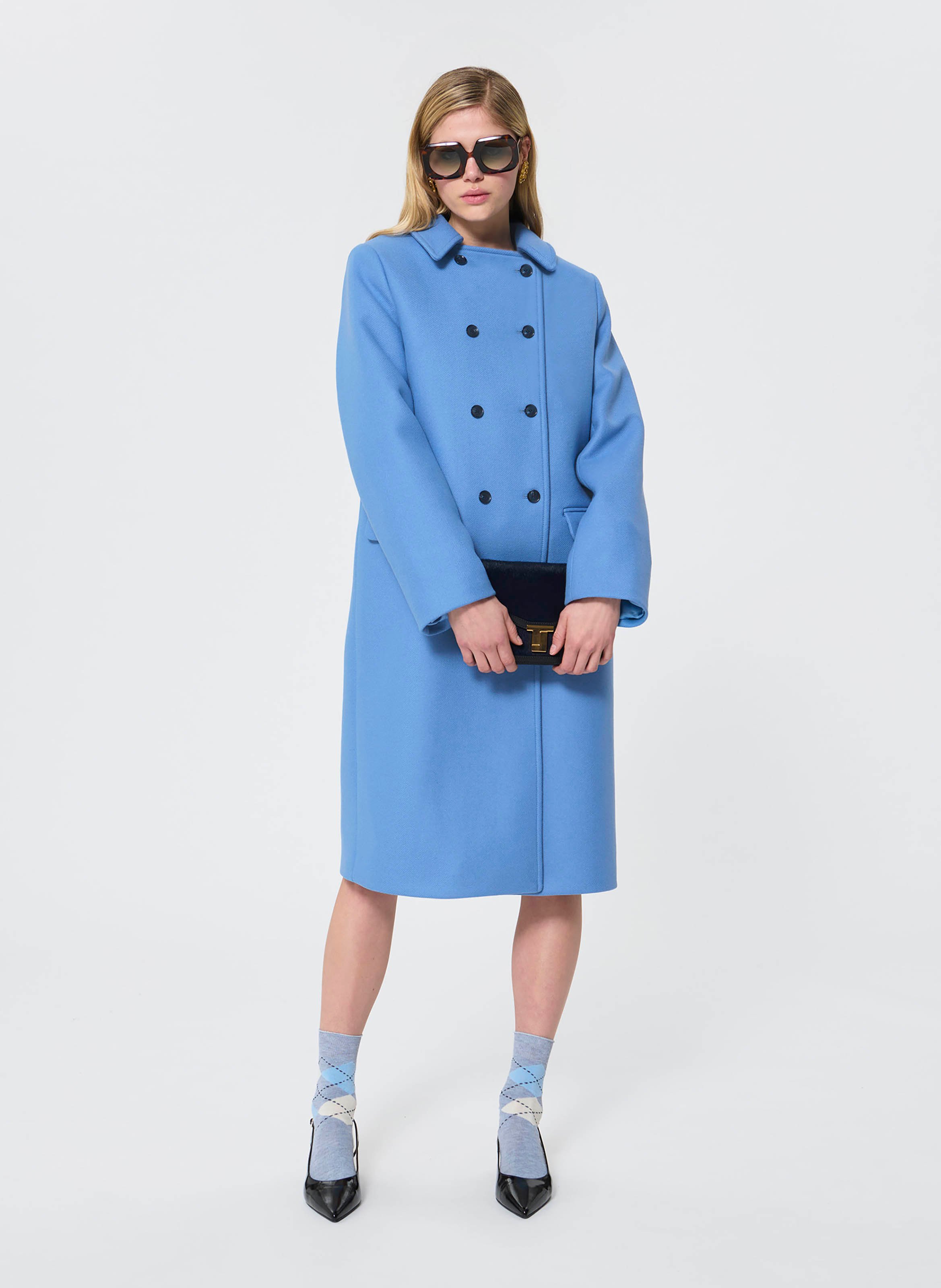Alpaca wool coat  TARA JARMON Blue
