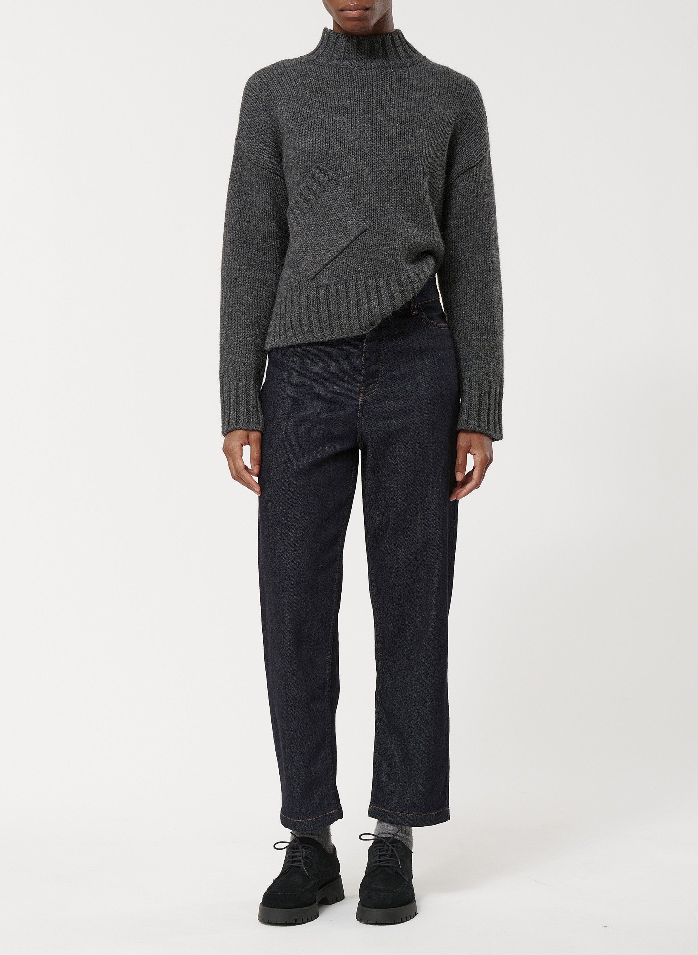 Straight-leg cotton jeans HUMILITY Blue