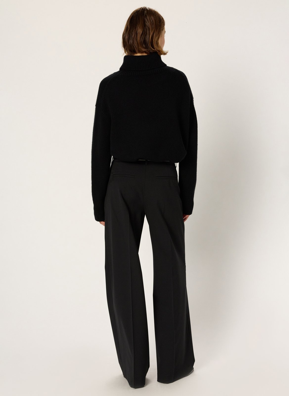 Pull col roulé en cachemire GERARD DAREL Noir