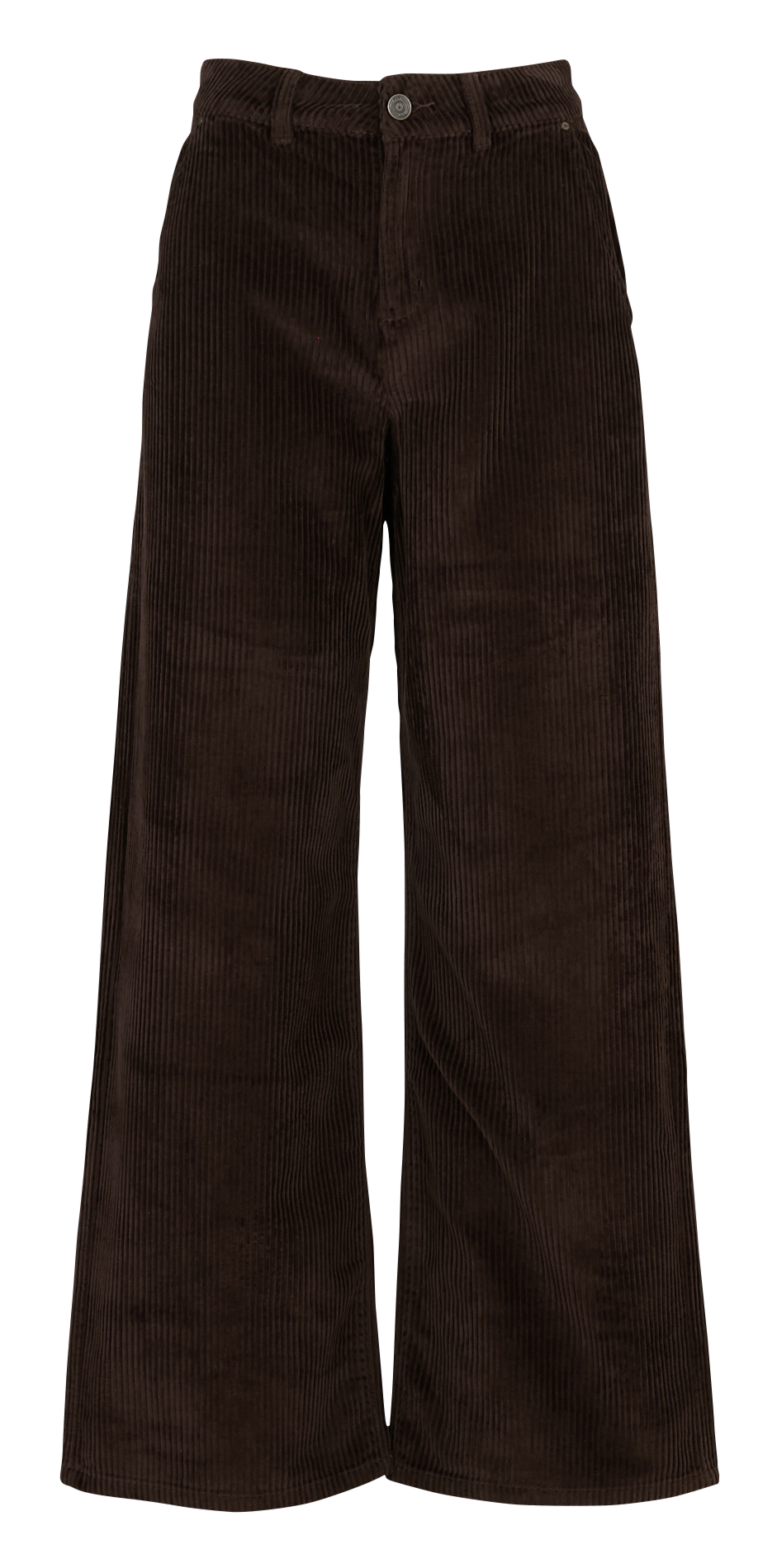 Pantalon large en coton côtelé SUD EXPRESS Marron