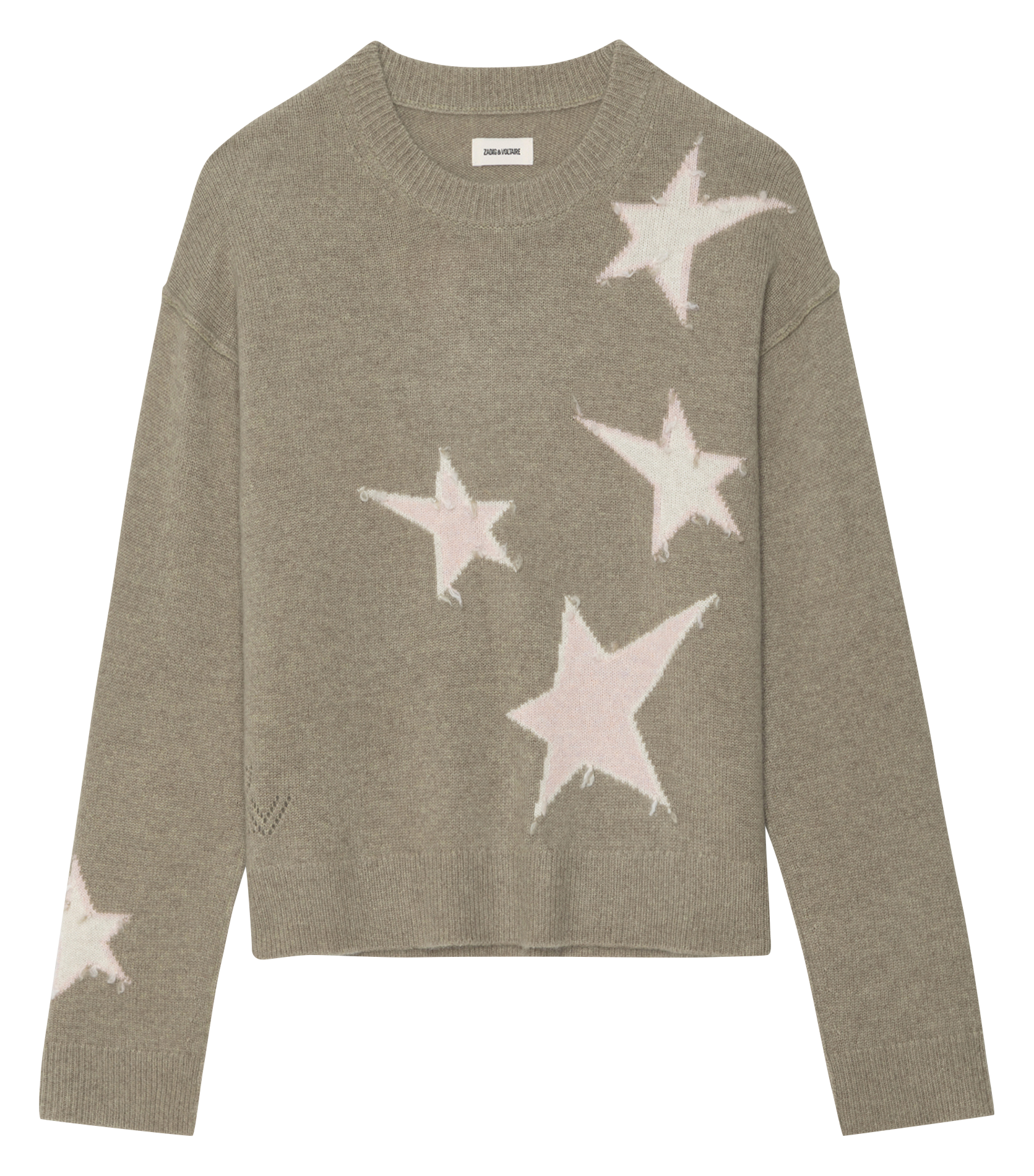 Pull col rond en cachemire ZADIG&VOLTAIRE Vert