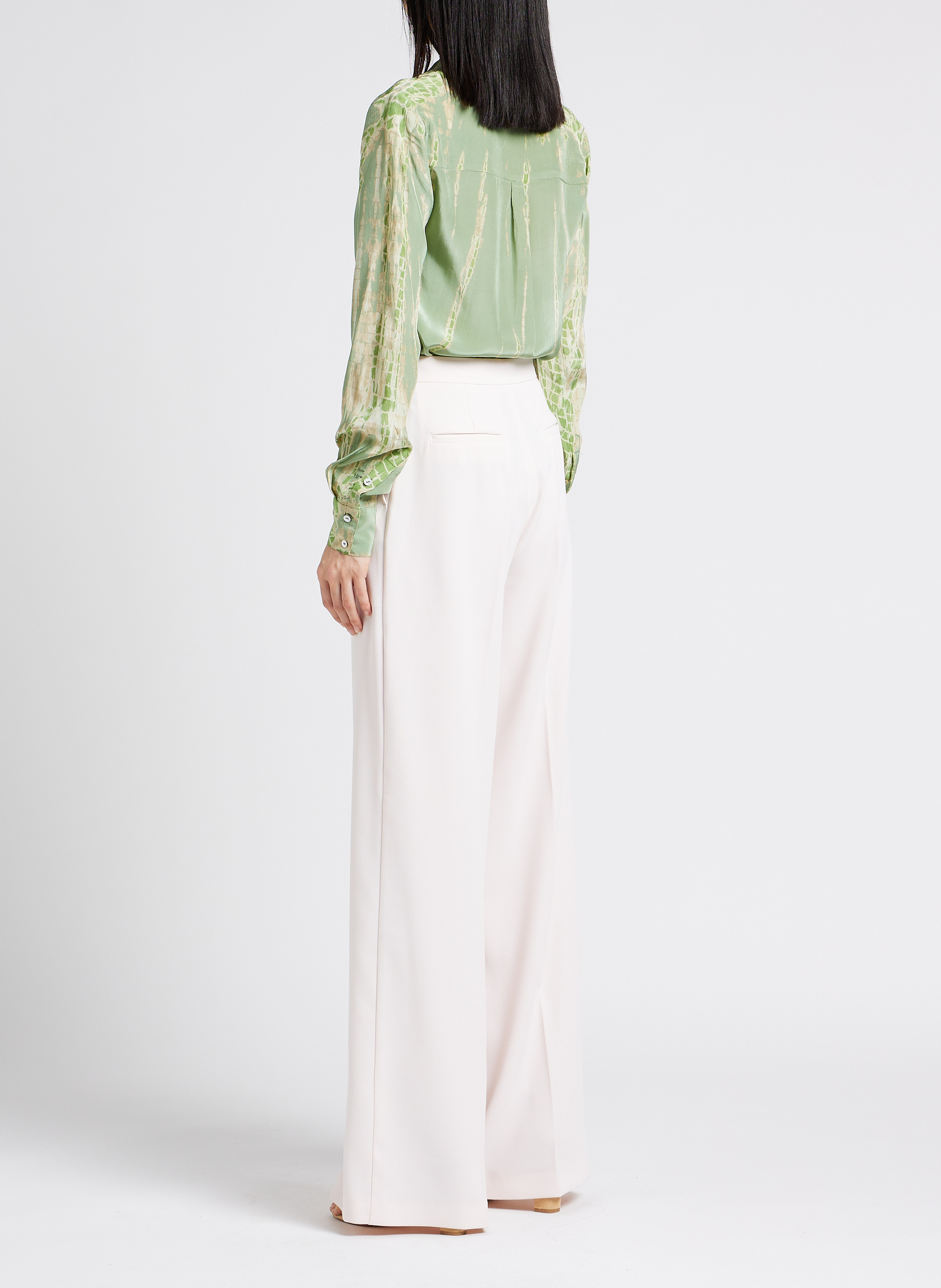 Pantalon palazzo à pinces  PINKO Rose