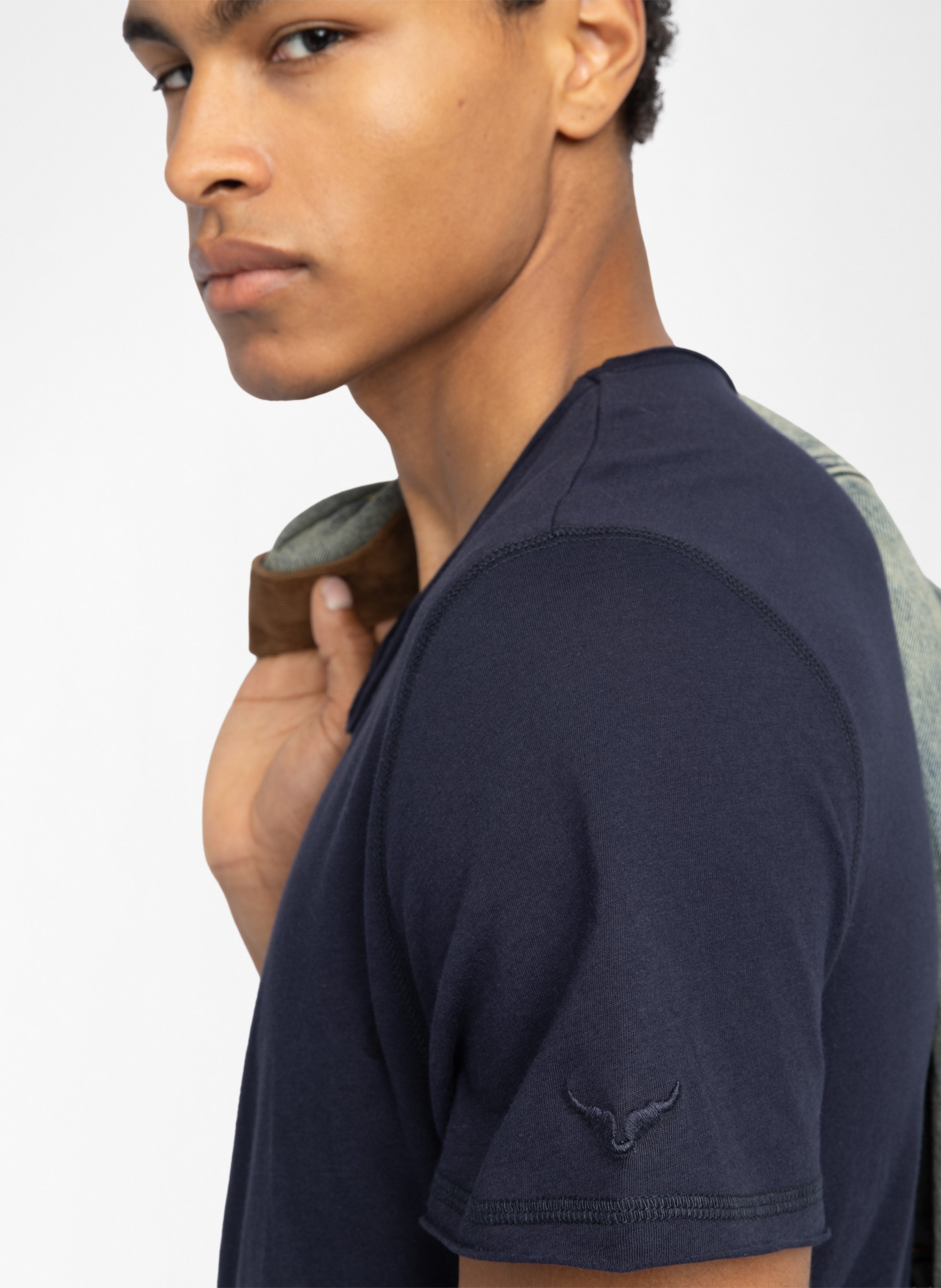 Regular-fit round-neck cotton T-shirt ZADIG&VOLTAIRE Blue