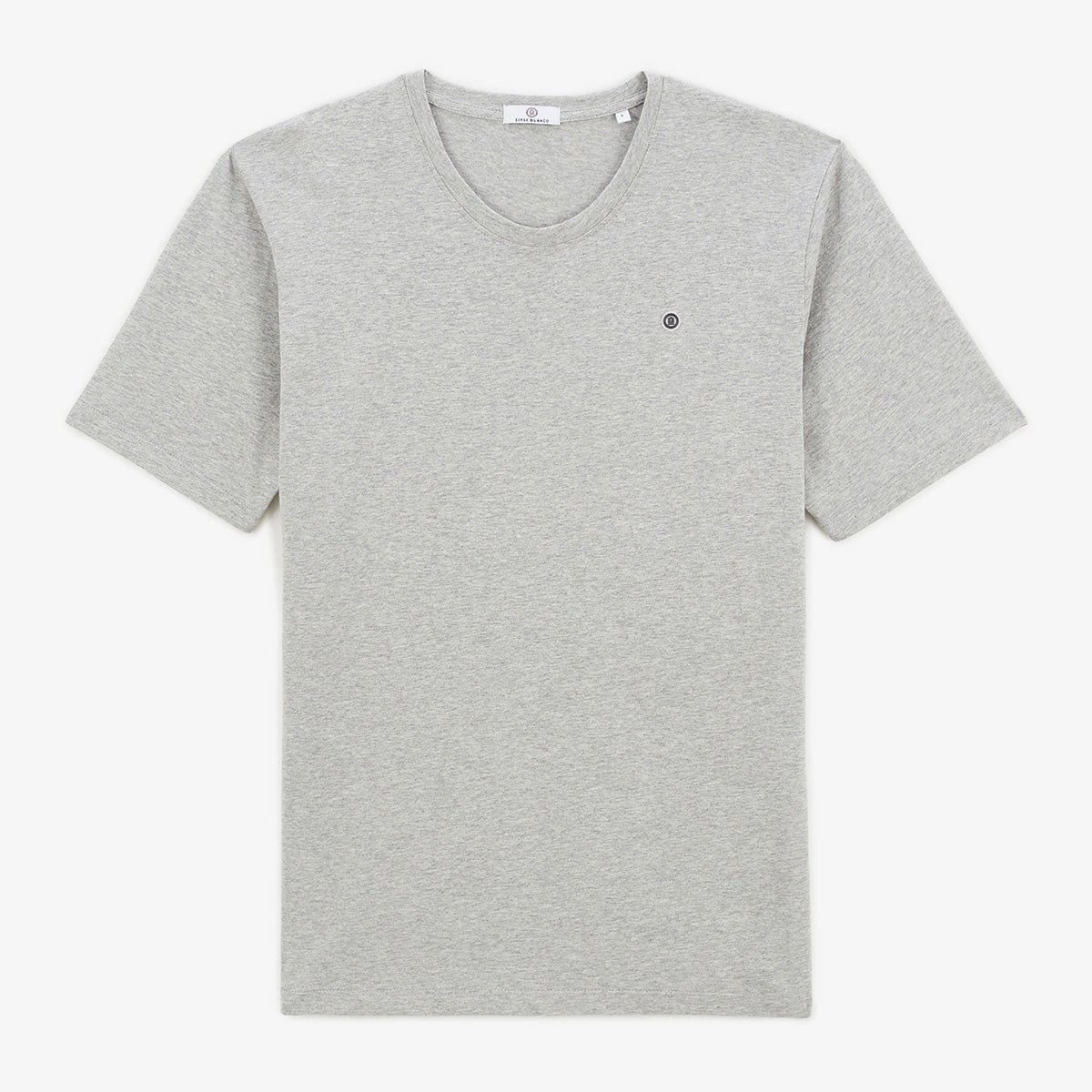 Round-neck cotton T-shirt SERGE BLANCO Grey