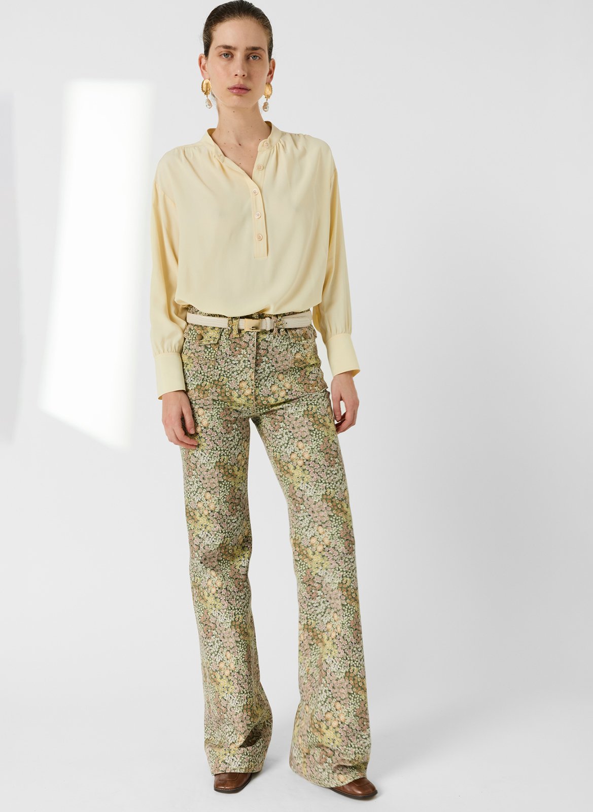 Blouse col tunisien GERARD DAREL Jaune