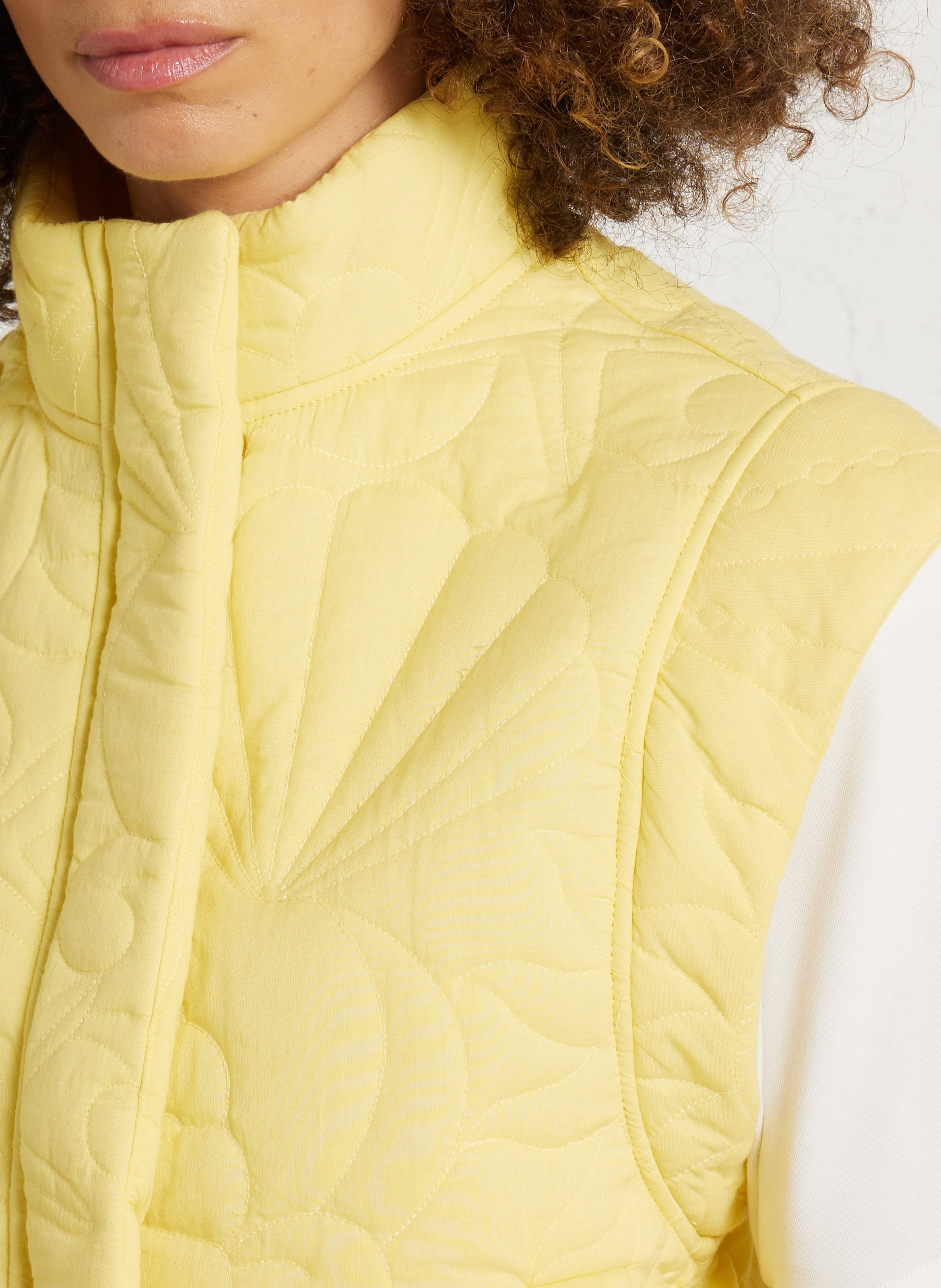 Gepolsterte gerade Baumwolljacke LA PETITE ETOILE Blau