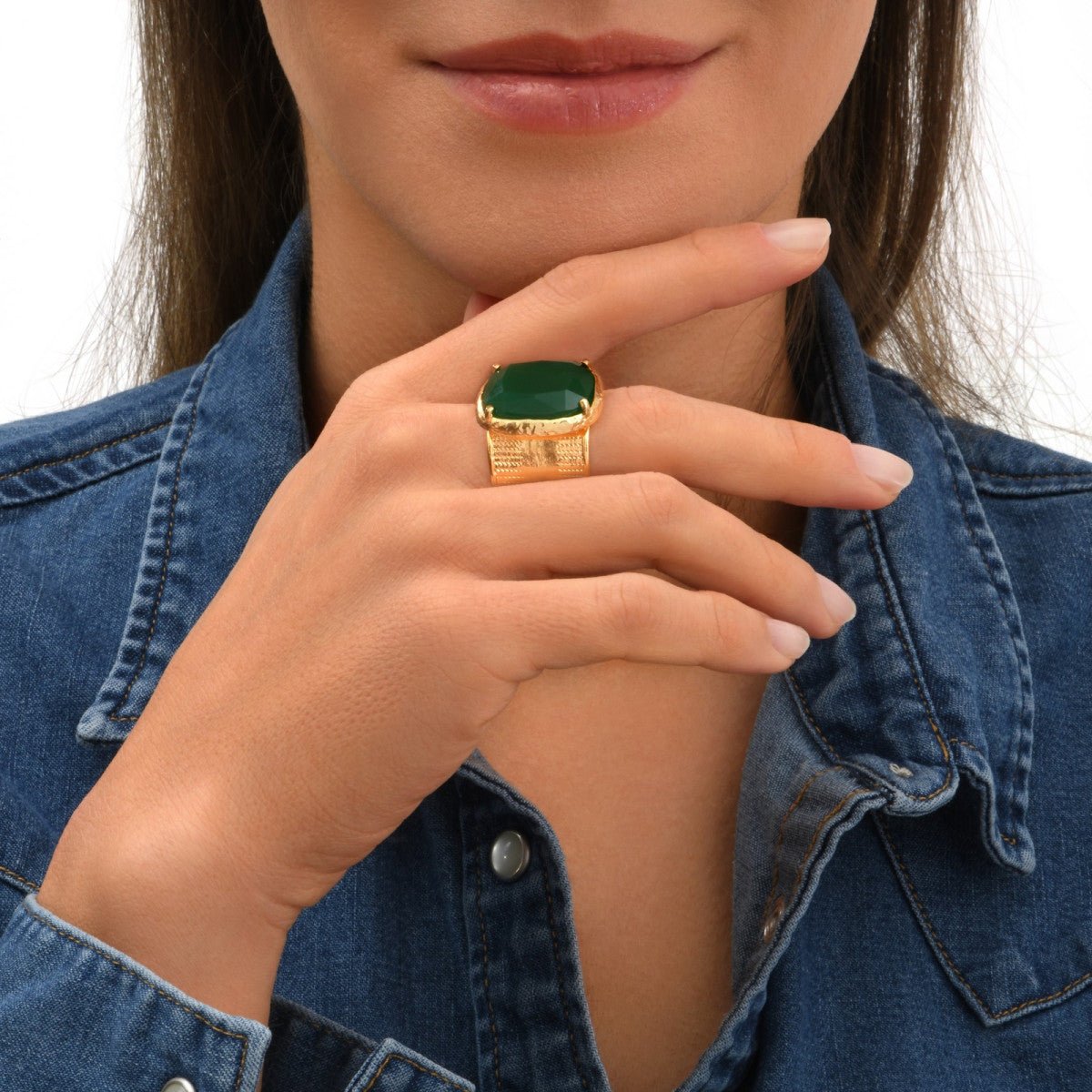 Ajustable doré à l'or fin SATELLITE PARIS Vert