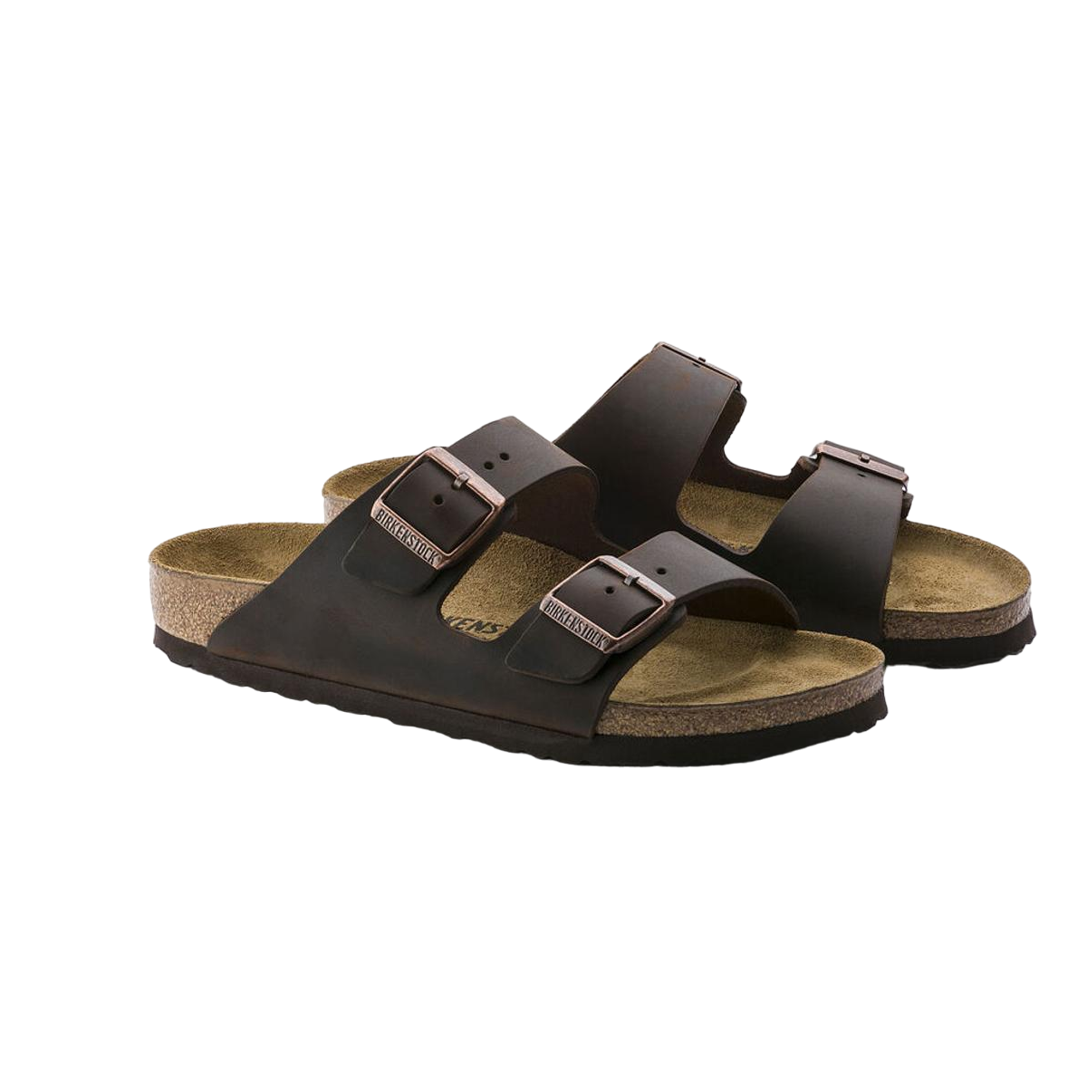 Faux leather sandals BIRKENSTOCK Brown