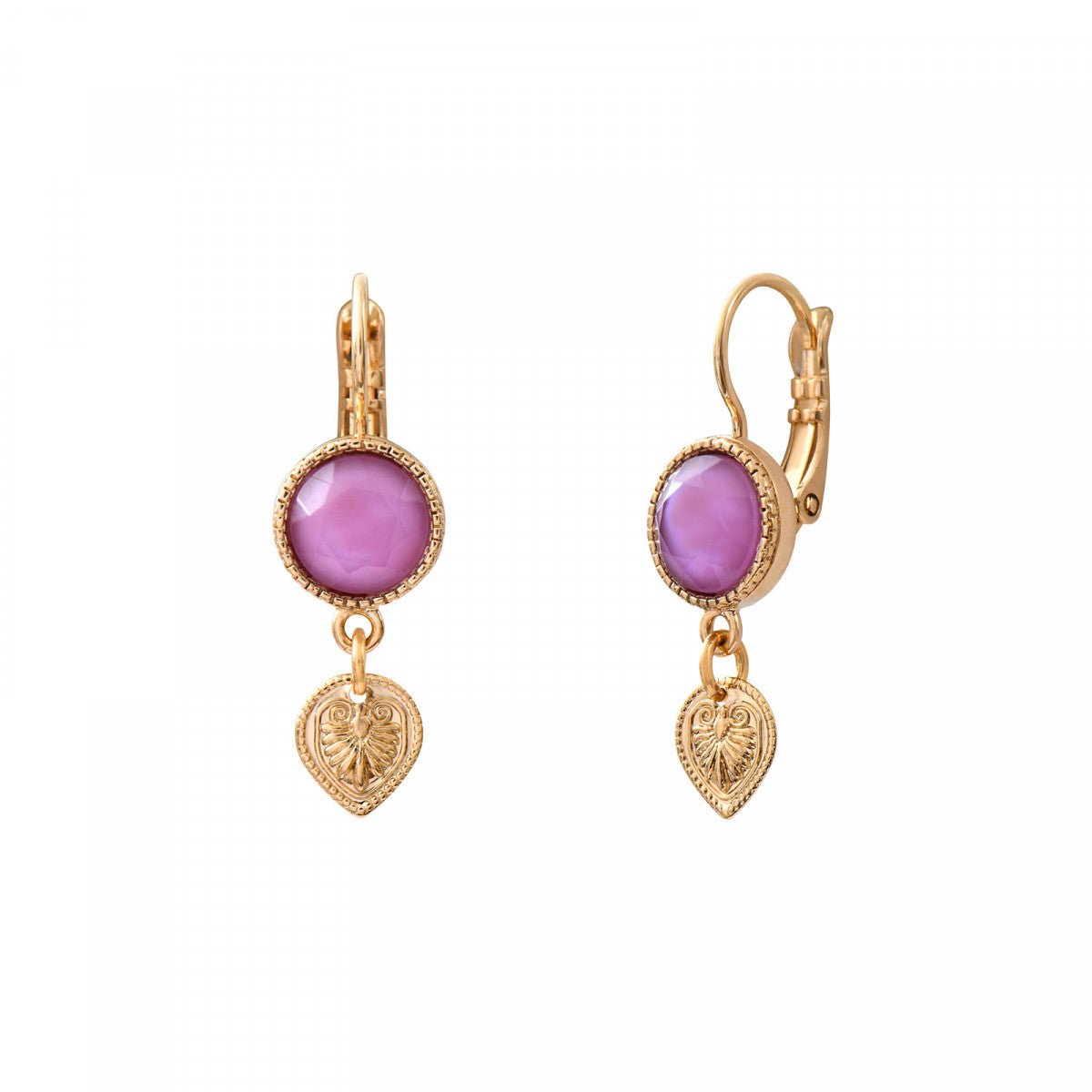 Sleeper earrings SATELLITE PARIS Purple