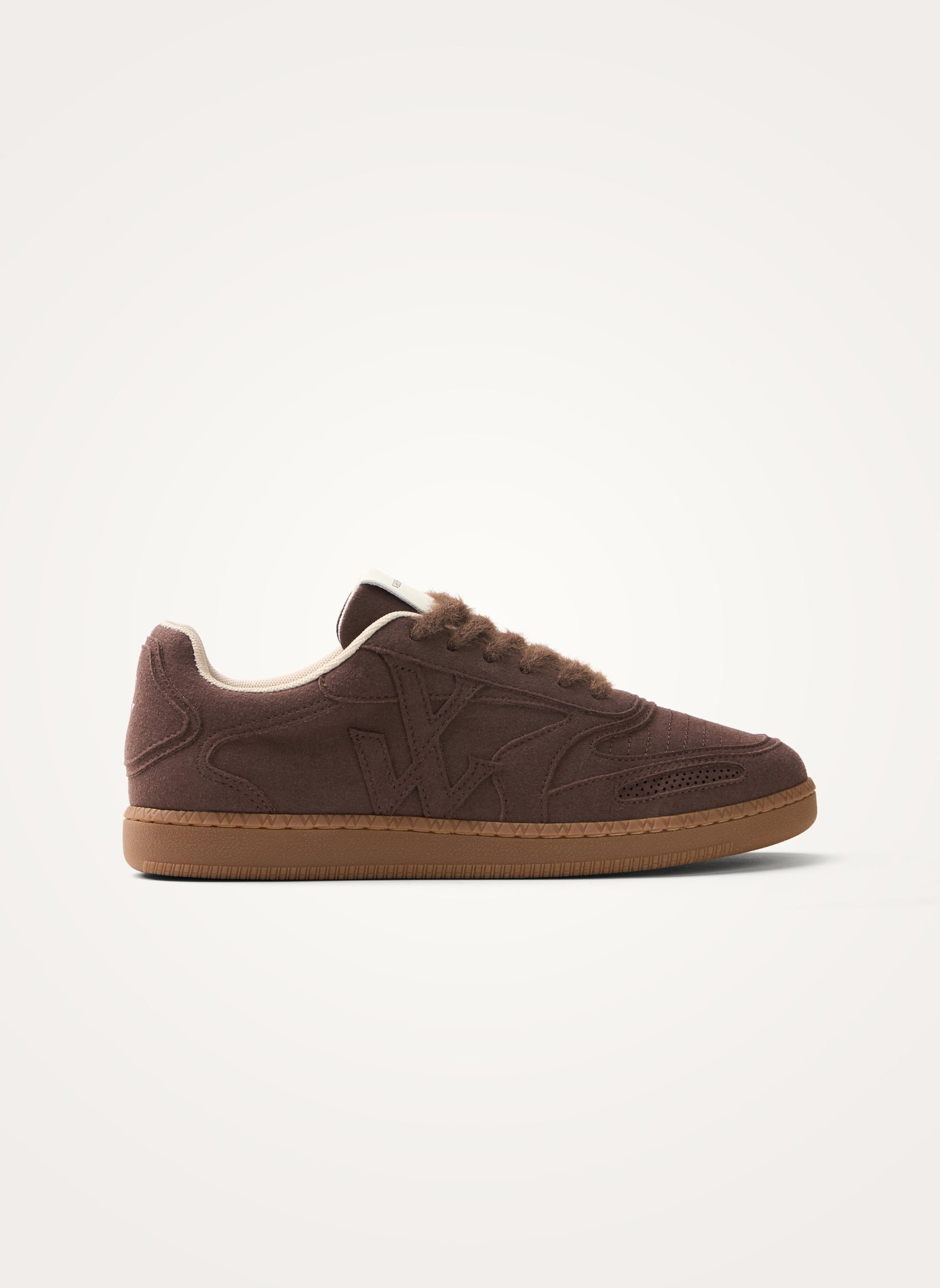 Sneakers with monogram on retro sole VANESSA WU Brown