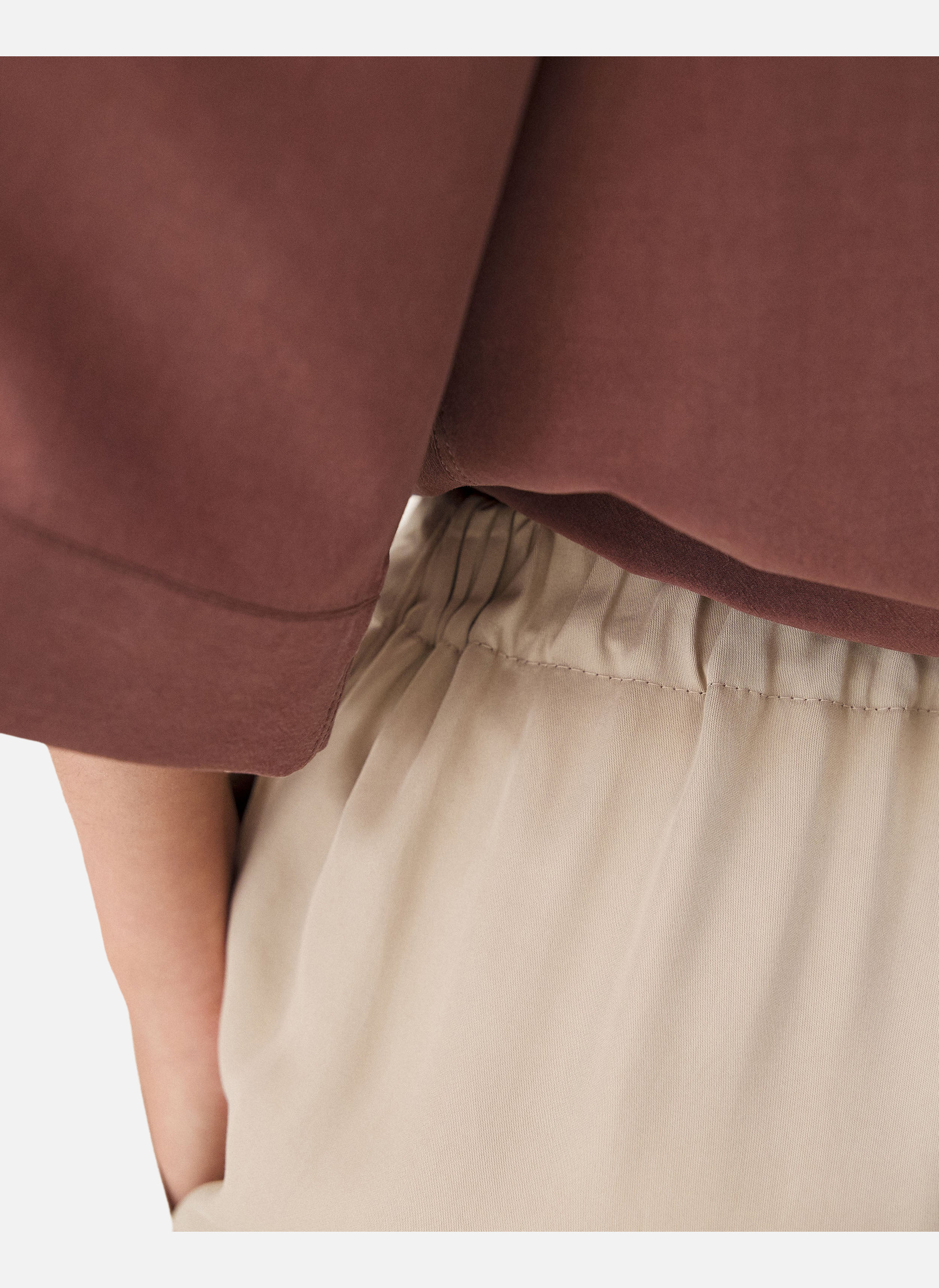 Wide leg trousers Icona Noyoco Beige