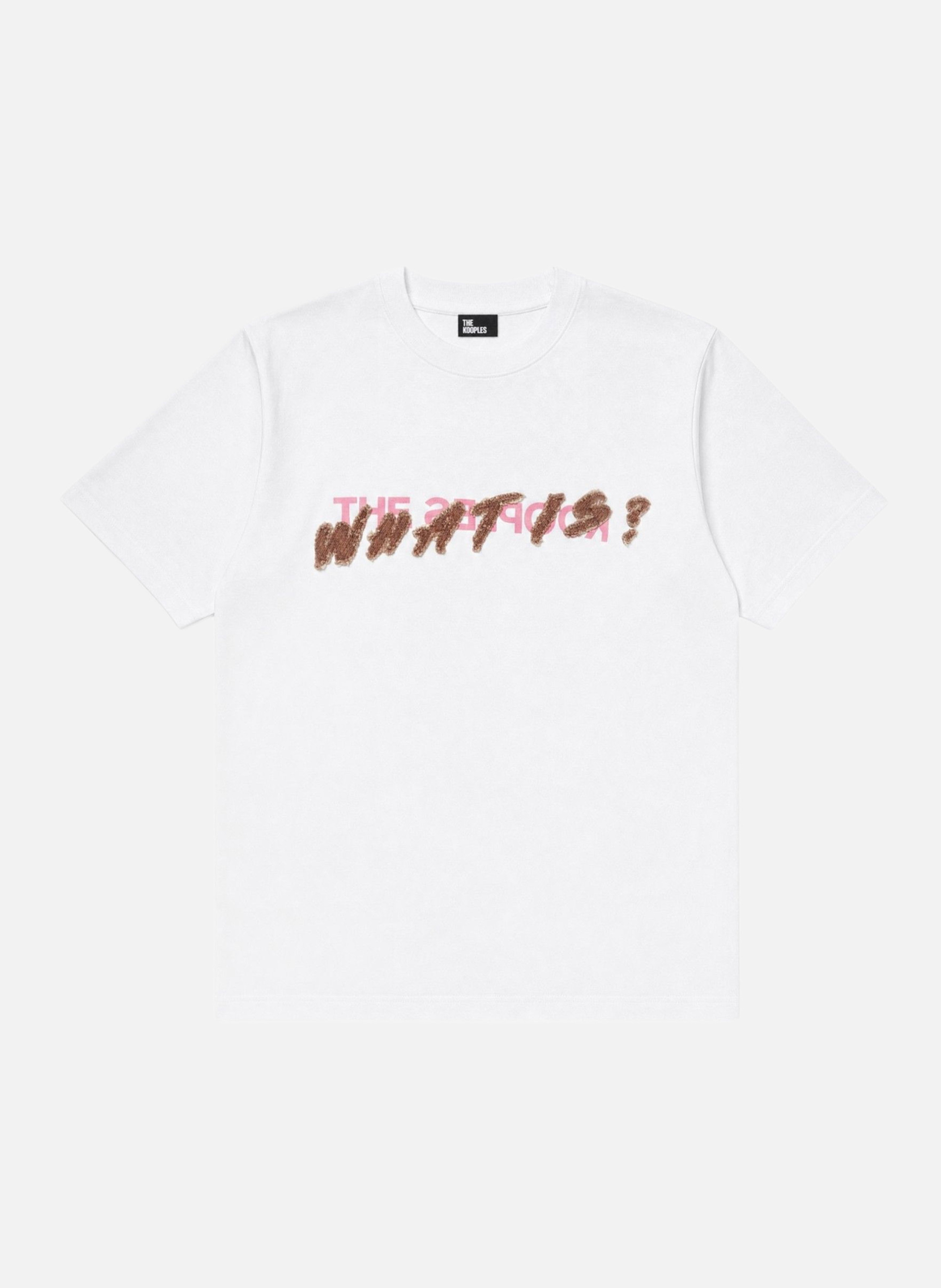 T-shirt with back screen printing THE KOOPLES White